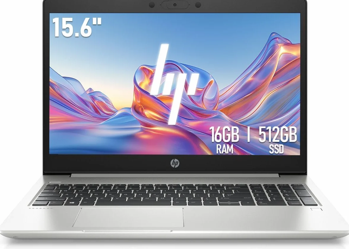HP ProBook 450 G7 Ordinateur portable 15,6" Intel Core i5-10210U RAM 16 Go SSD 512 Go Windows 11 Pro Reconditionné