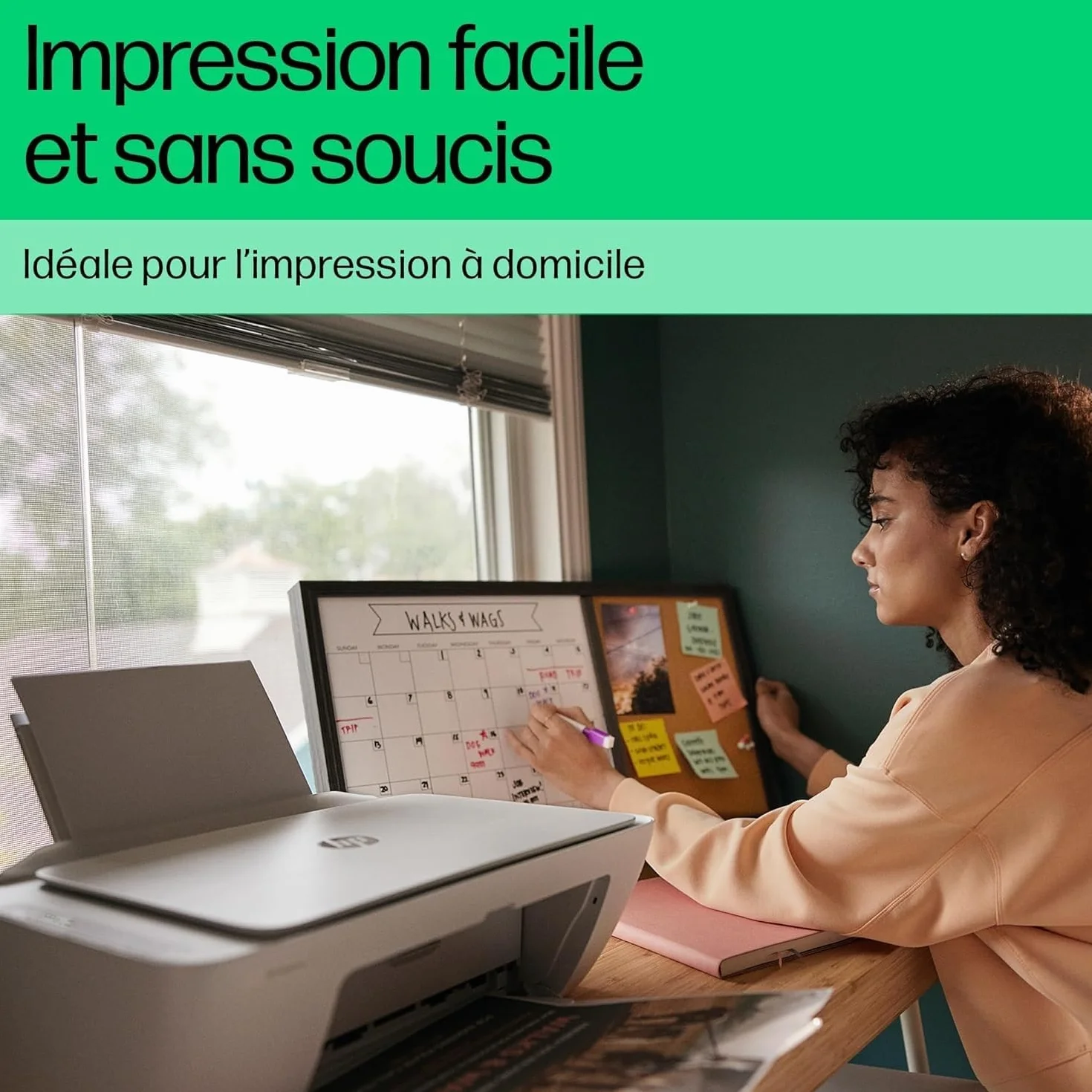 HP DeskJet 2820e Imprimante Tout en Un Jet d'encre Couleur WiFi