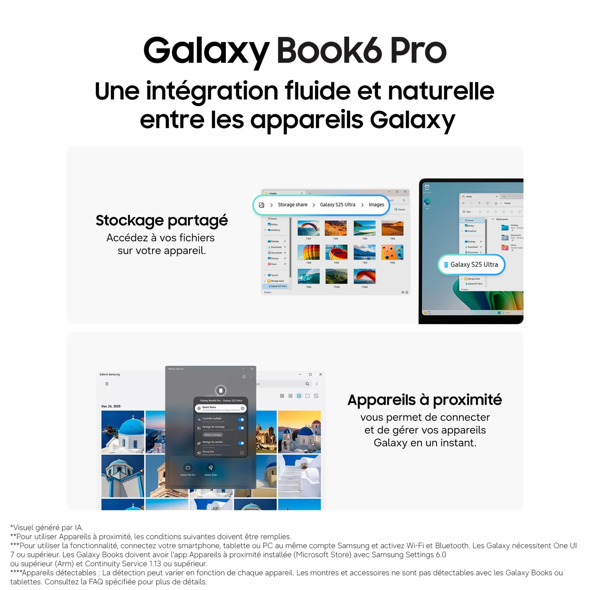 Samsung Galaxy Book6 Pro 14" PC Portable Copilot+ Intel Core Ultra 7 16 Go RAM 512 Go SSD Écran Tactile Dynamic AMOLED 2X Anthracite