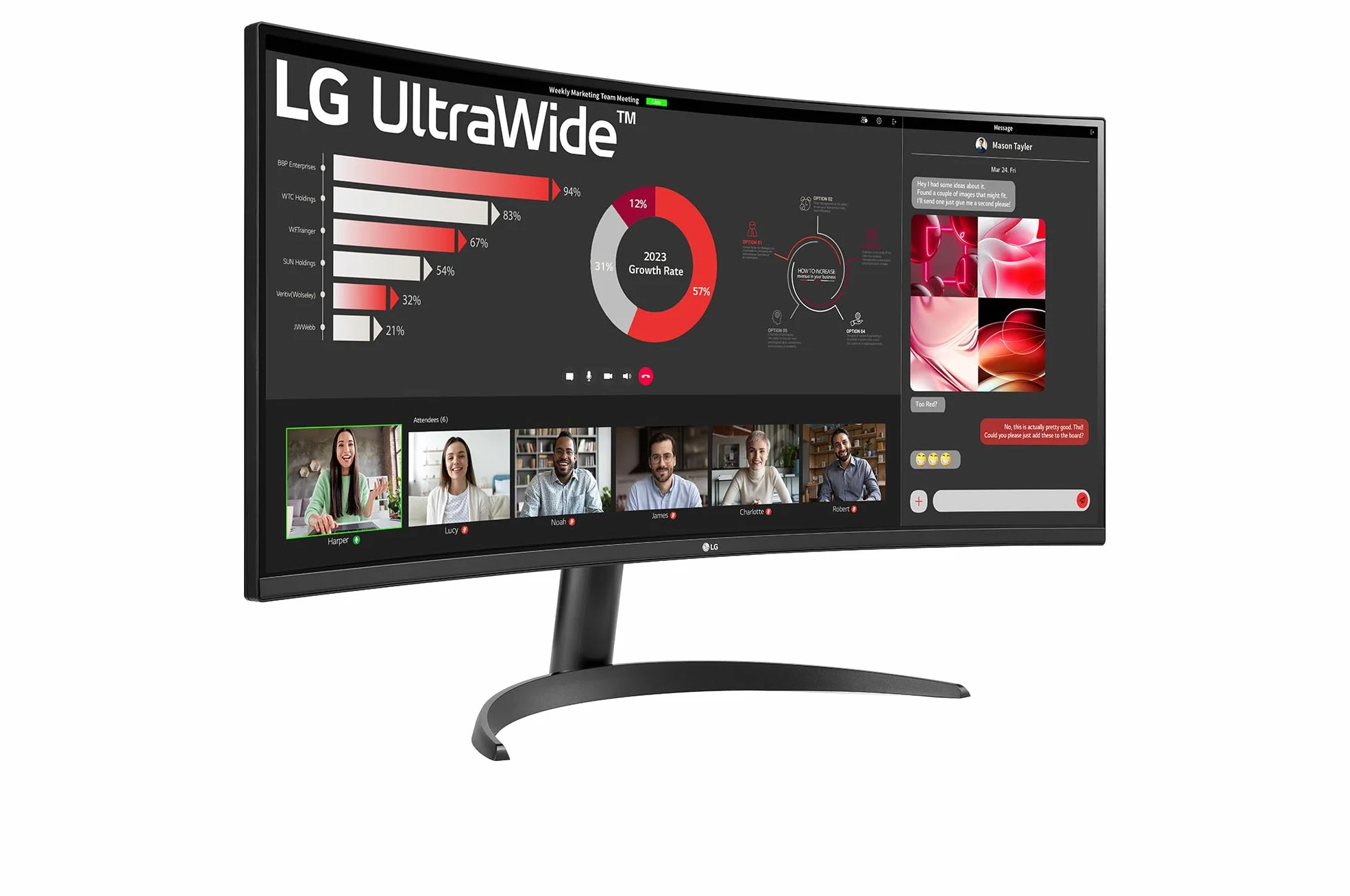 LG UltraWide 34WR50QK-B Ecran PC 34" VA QHD 3440x1440 100Hz HDR10 sRGB 90% Inclinable