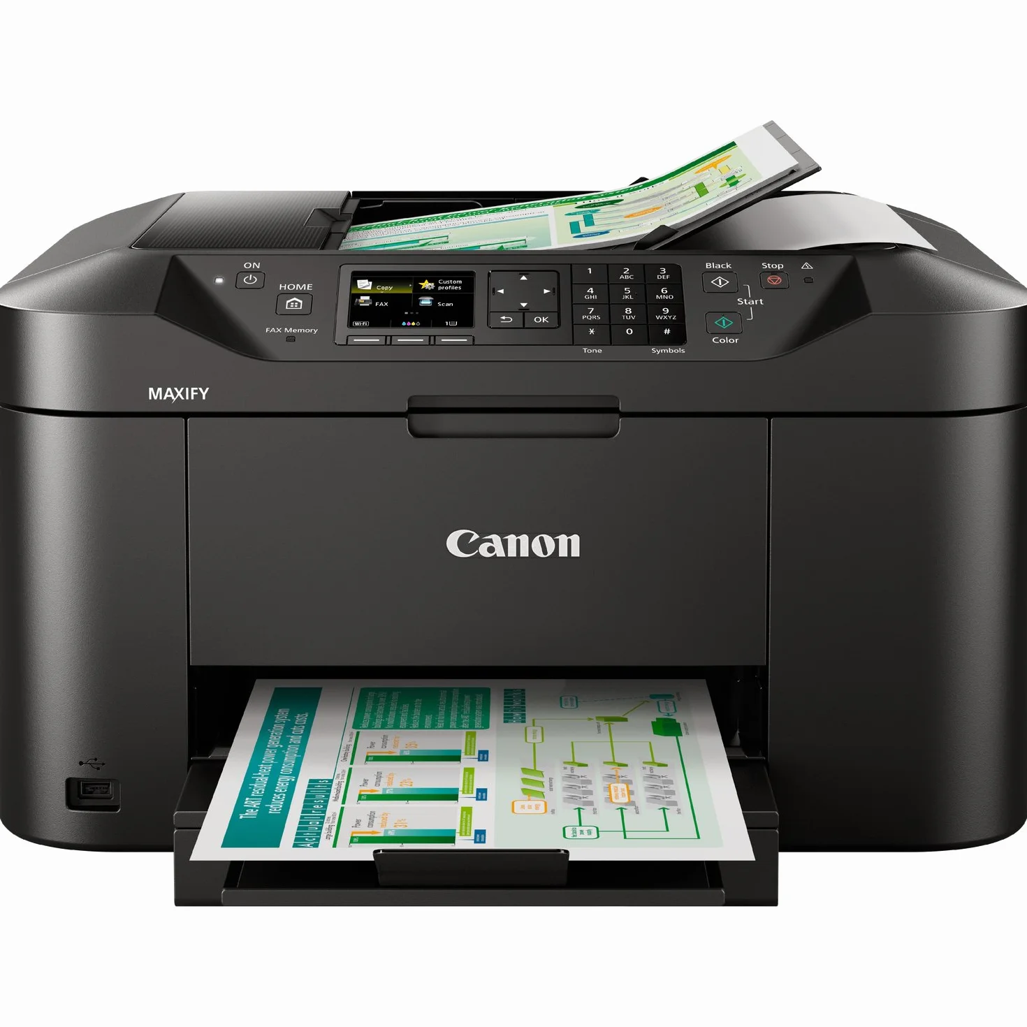 Canon MAXIFY MB2150 Imprimante Multifonction Couleur Jet d'encre A4 WiFi Noir