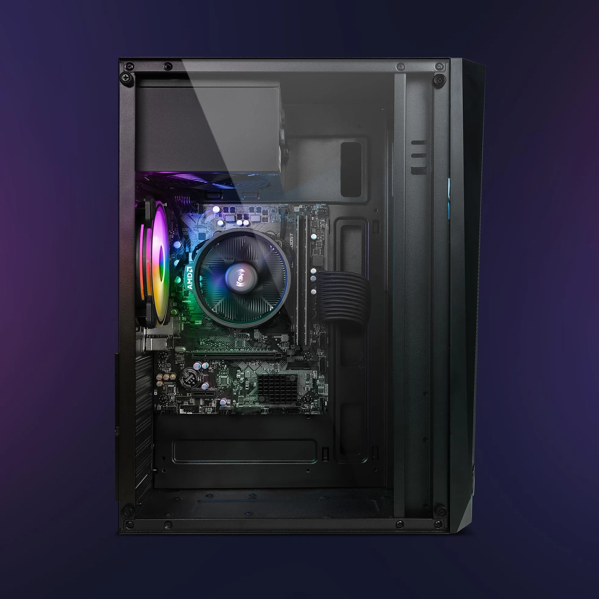 VIBOX I-28 PC Gamer 22" Écran AMD Ryzen 3 3200G Radeon Vega 8 16 Go RAM 500 Go SSD Windows 11 WiFi 6 Bluetooth 5.4