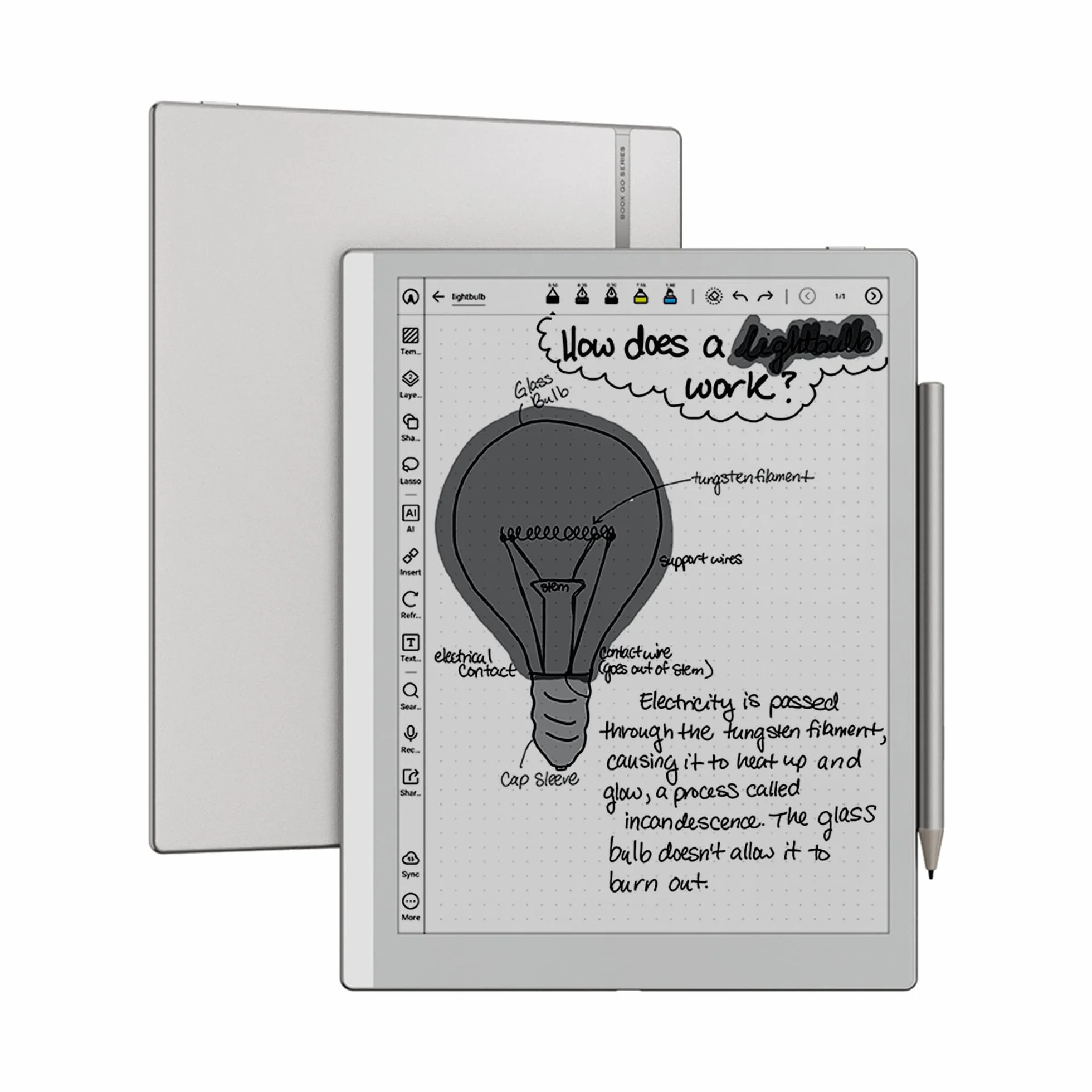 BOOX Go 10.3 Gen2 Liseuse ePapier 10,3" Éclairage Monochrome 300 PPP 64 Go Android 15 E-Ink Tablette