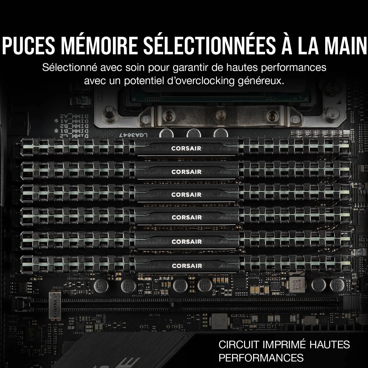 Corsair Vengeance LPX DDR4 32Go (2x16Go) 3200MHz CL16 Mémoire RAM Noir CMK32GX4M2E3200C16