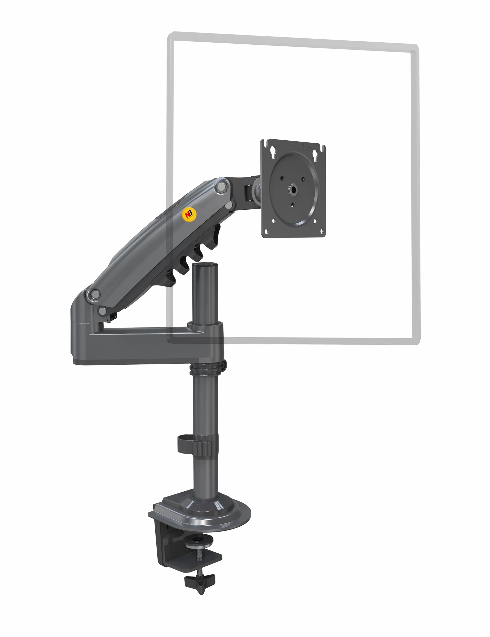 Ergosolid Support Écran PC 17-30 Pouces Bras Rotatif 360° Réglable Hauteur VESA 75-100mm Charge 2-9kg