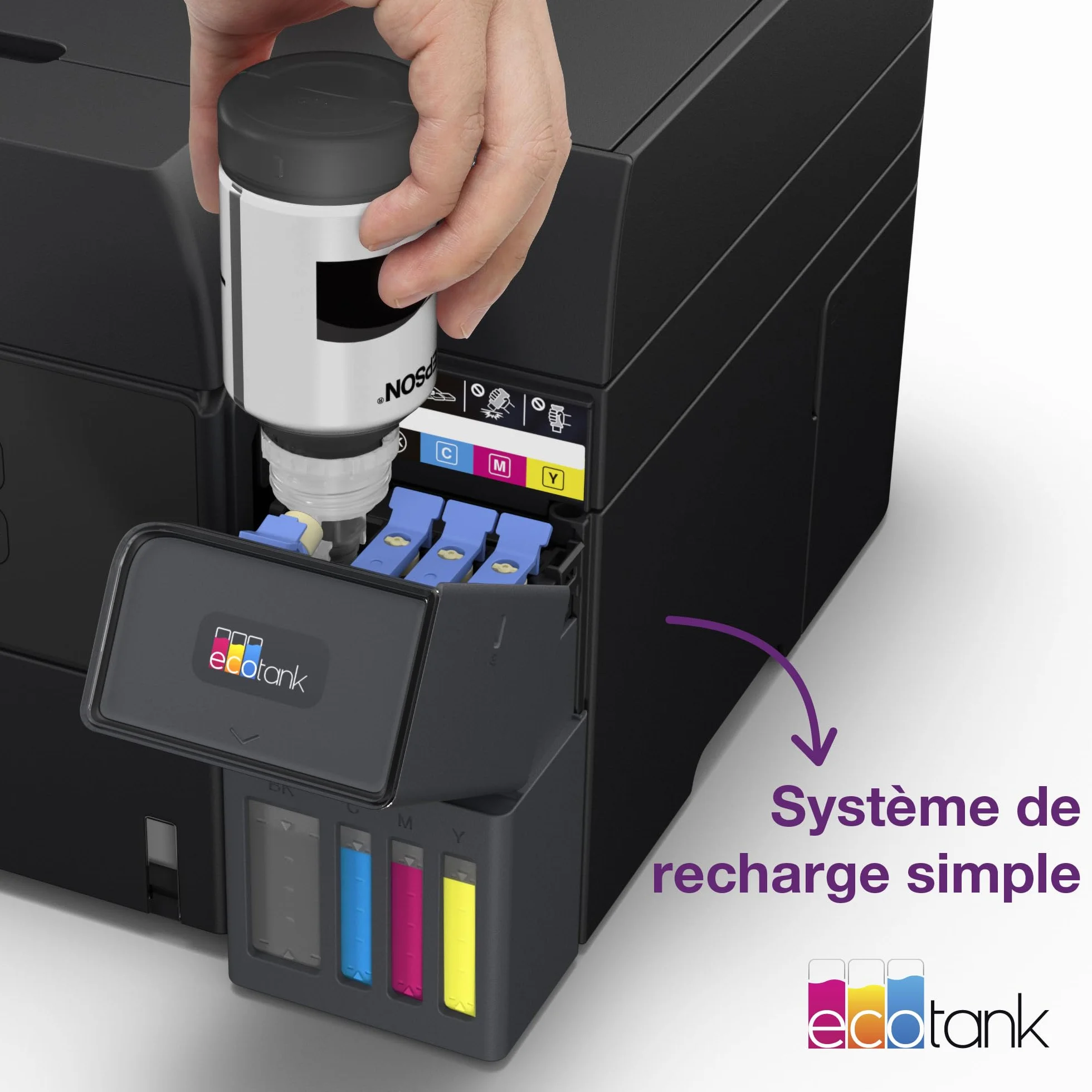 Epson EcoTank ET-3950 Imprimante Multifonction A4 Wi-Fi Recto Verso Auto Écran LCD ADF 35 Feuilles
