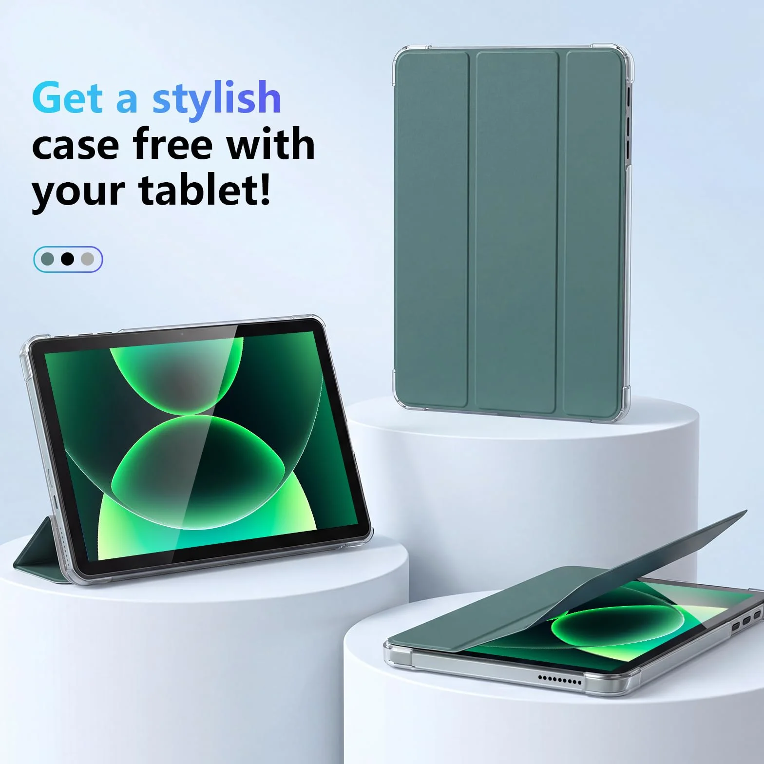 Tablette Android 15 HD 10 Pouces Octa-Core 30Go RAM 128Go ROM Wi-Fi 5G 6000 mAh Vert
