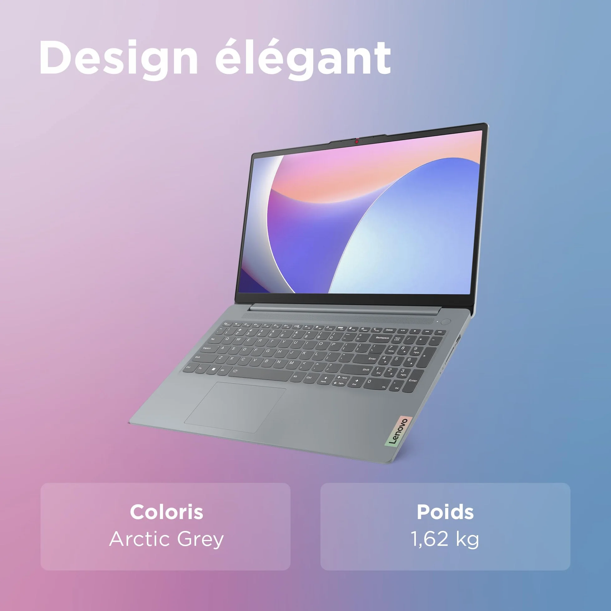 Lenovo IdeaPad Slim 3 15IRU8 Ordinateur Portable 15.6" FHD Intel Core i3-1315U RAM 8Go SSD 512Go Windows 11 Home Clavier AZERTY Français Gris