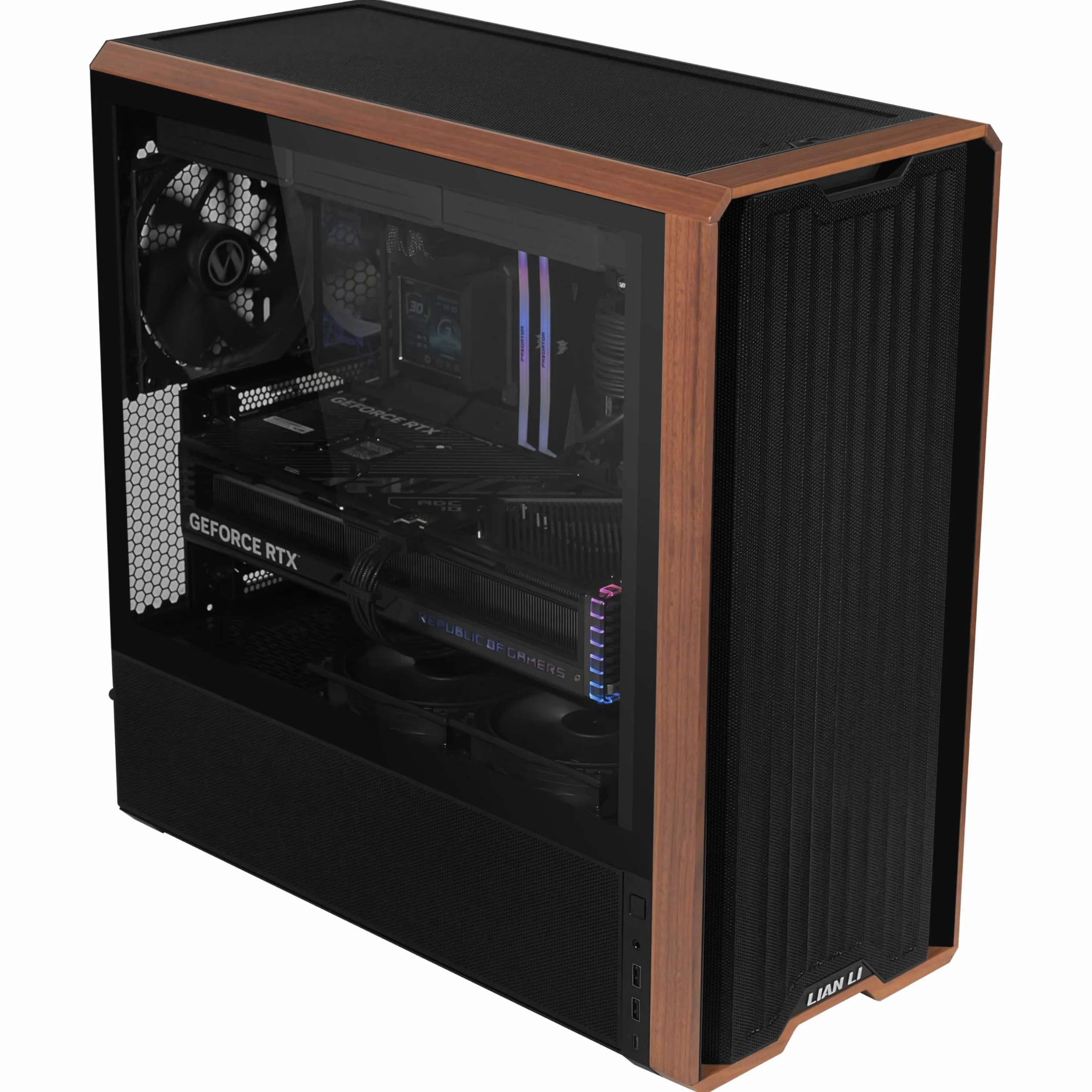 Lian Li Lancool 217 PC-Gehäuse MidI-Tower ATX Tempered Glass Schwarz
