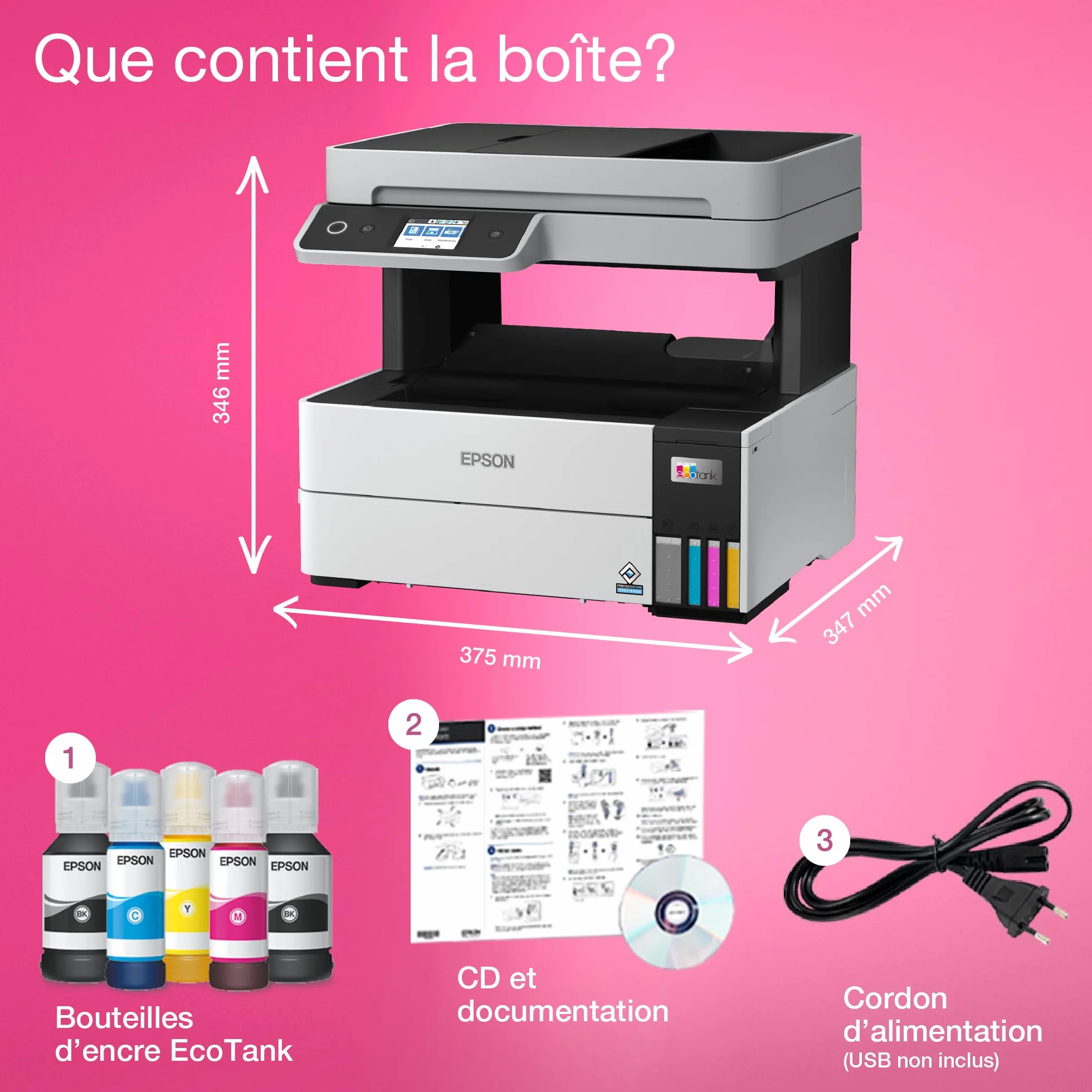 Imprimante multifonction A4 EcoTank ET-5150 Wi-Fi