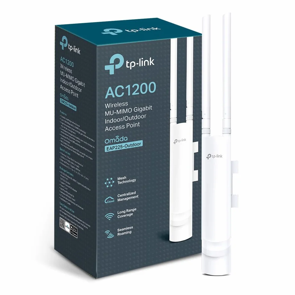 TP-Link Omada EAP225-Outdoor Point d'accès WiFi 5 AC1200 extérieur IP65