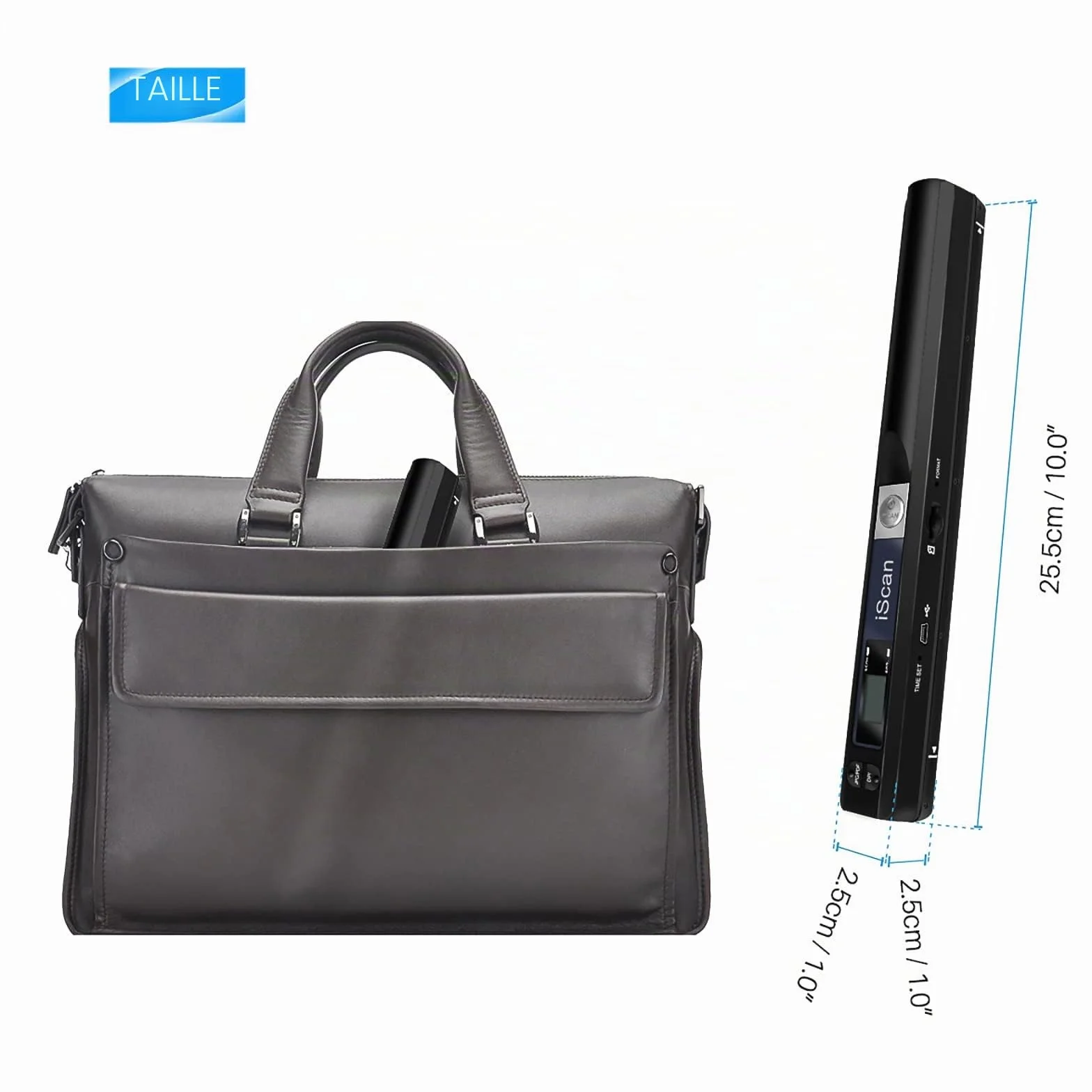 Scanner de Documents Portable USB 900DPI A4 Couleur Numérisation avec Carte 16GTF