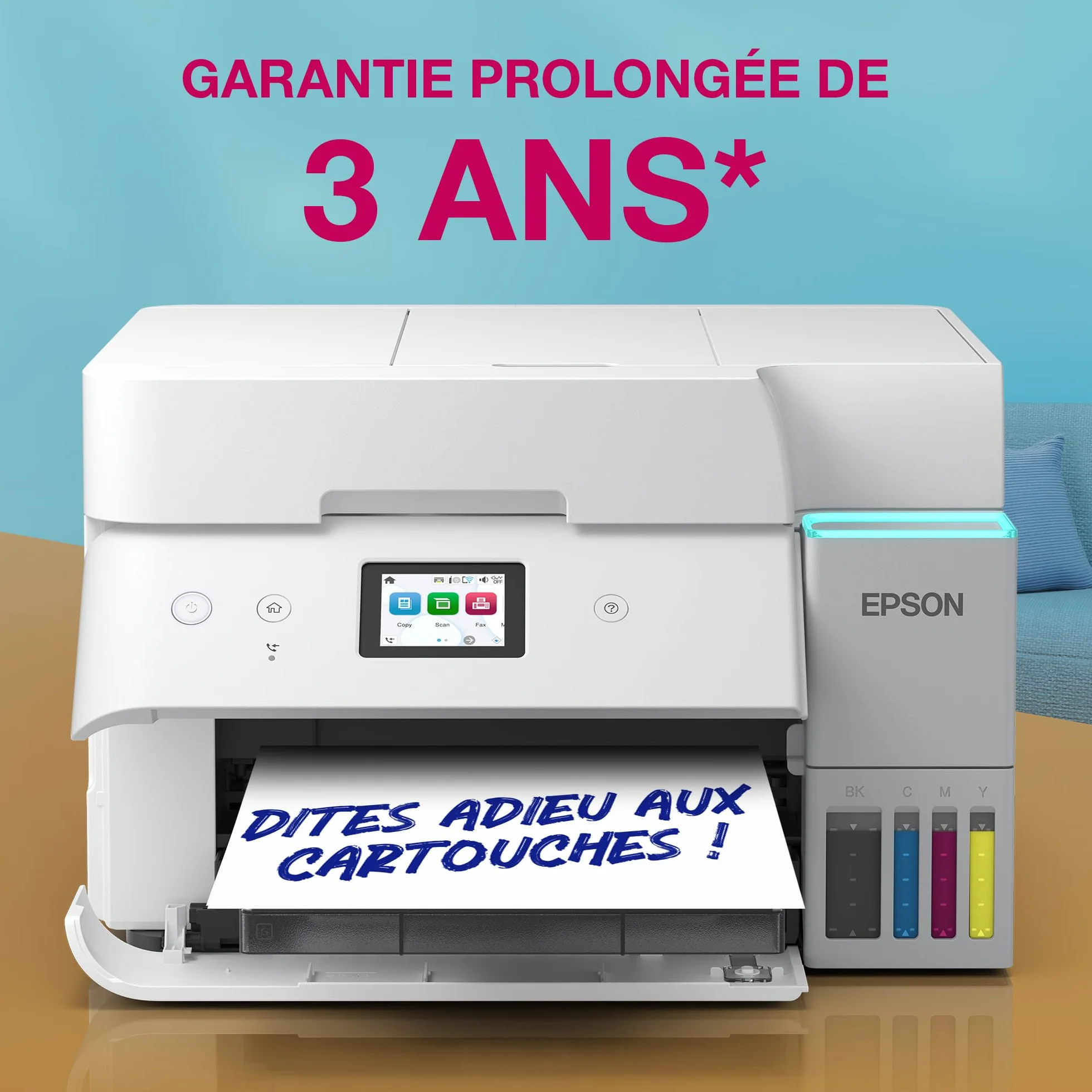Epson EcoTank ET-4956 Imprimante Multifonction A4 Wi-Fi Ethernet Recto Verso Écran Tactile ADF
