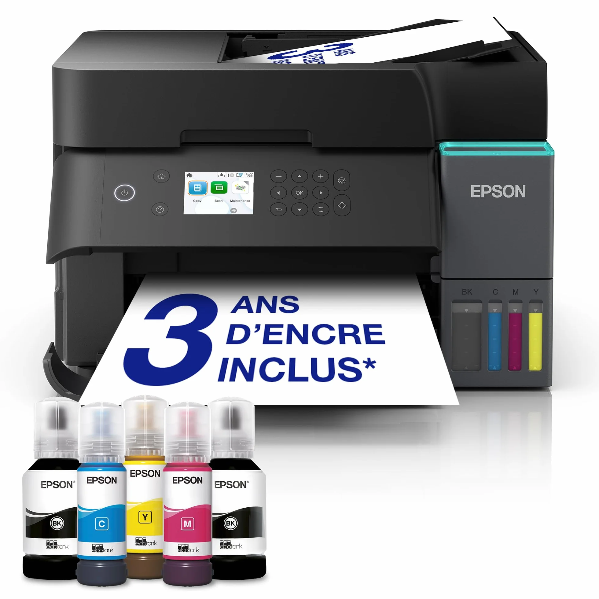Epson EcoTank ET-3950 Imprimante Multifonction A4 Wi-Fi Recto Verso Auto Écran LCD ADF 35 Feuilles