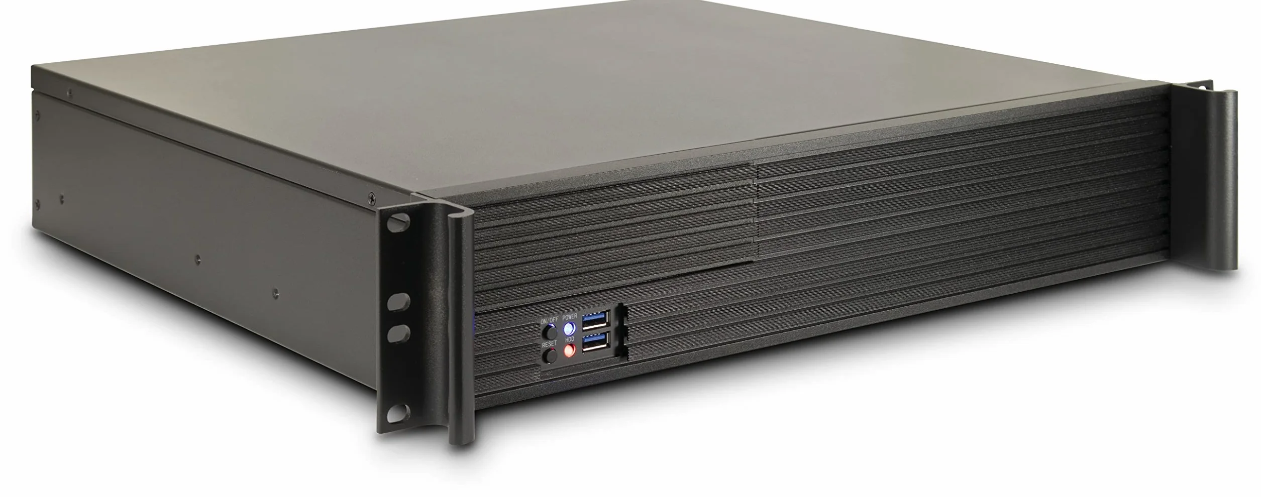 InteR-Tech 2U-K-240l Supporto Nero case Ipc Server