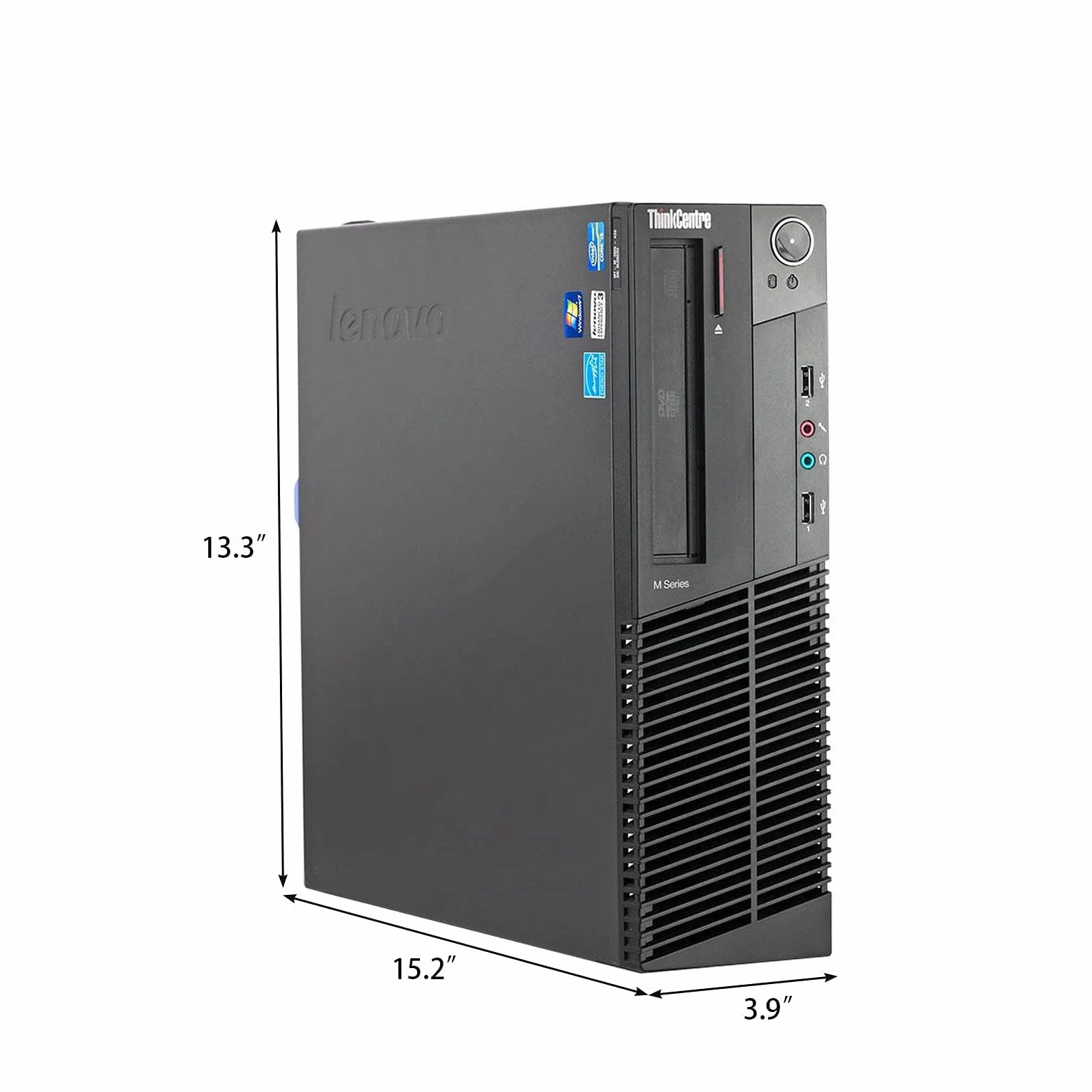 Lenovo ThinkCentre M82 SFF Ordinateur de Bureau Intel Core i3-2120 8 Go RAM 128 Go SSD Wi-Fi Bluetooth Clavier QWERTY Windows 11 Pro Reconditionné