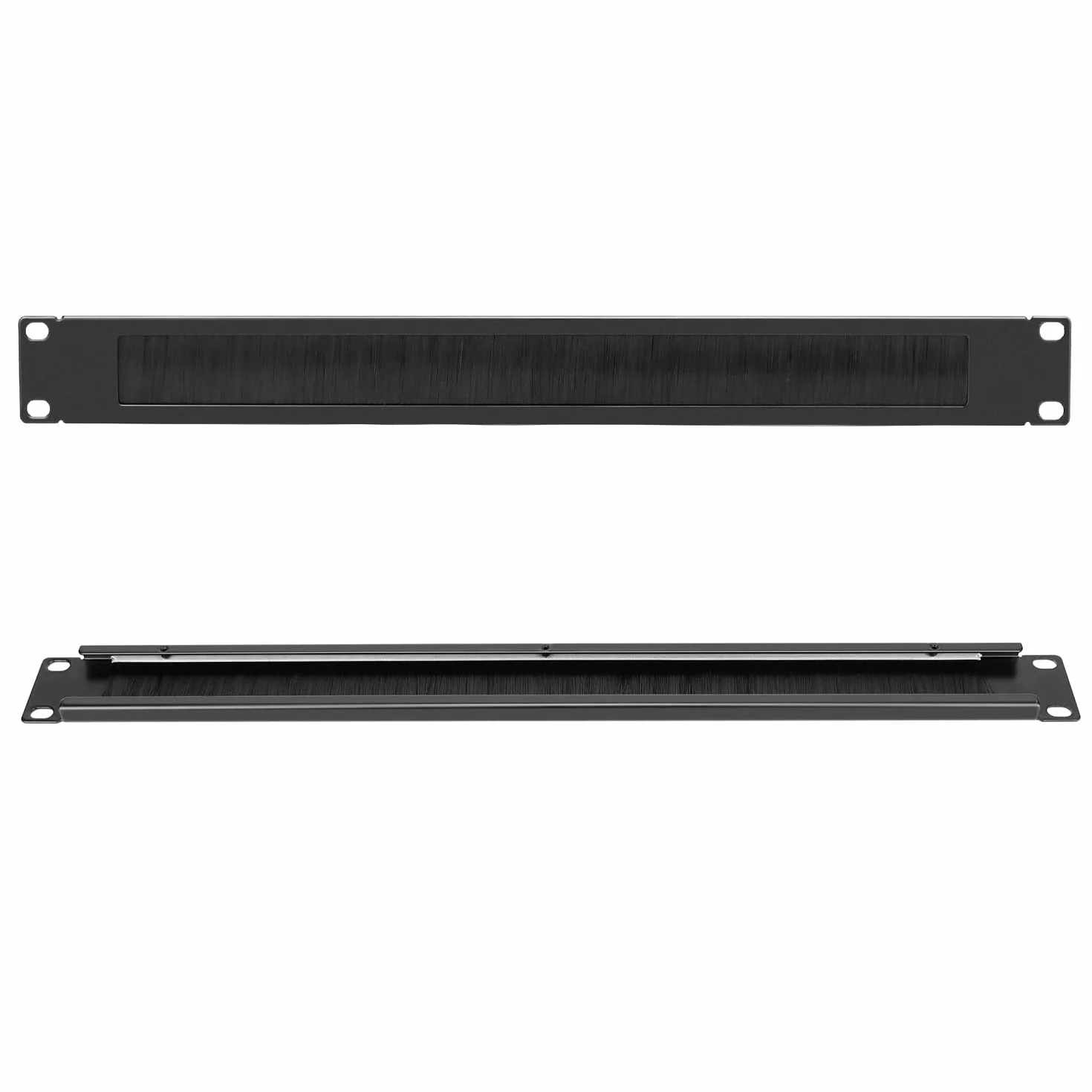 QWORK Entrée de câble Passe-câble avec Brosse pour Armoire Serveur 19"