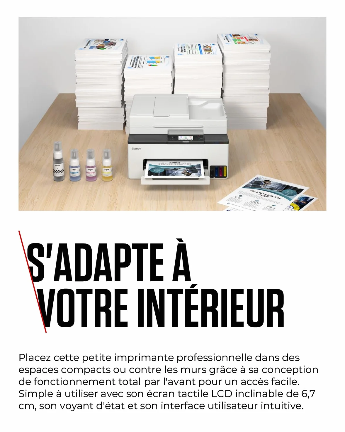 Canon MAXIFY GX2050 Imprimante A4 Couleur Jet d'encre MegaTank Tout-en-Un Wi-Fi Ethernet USB