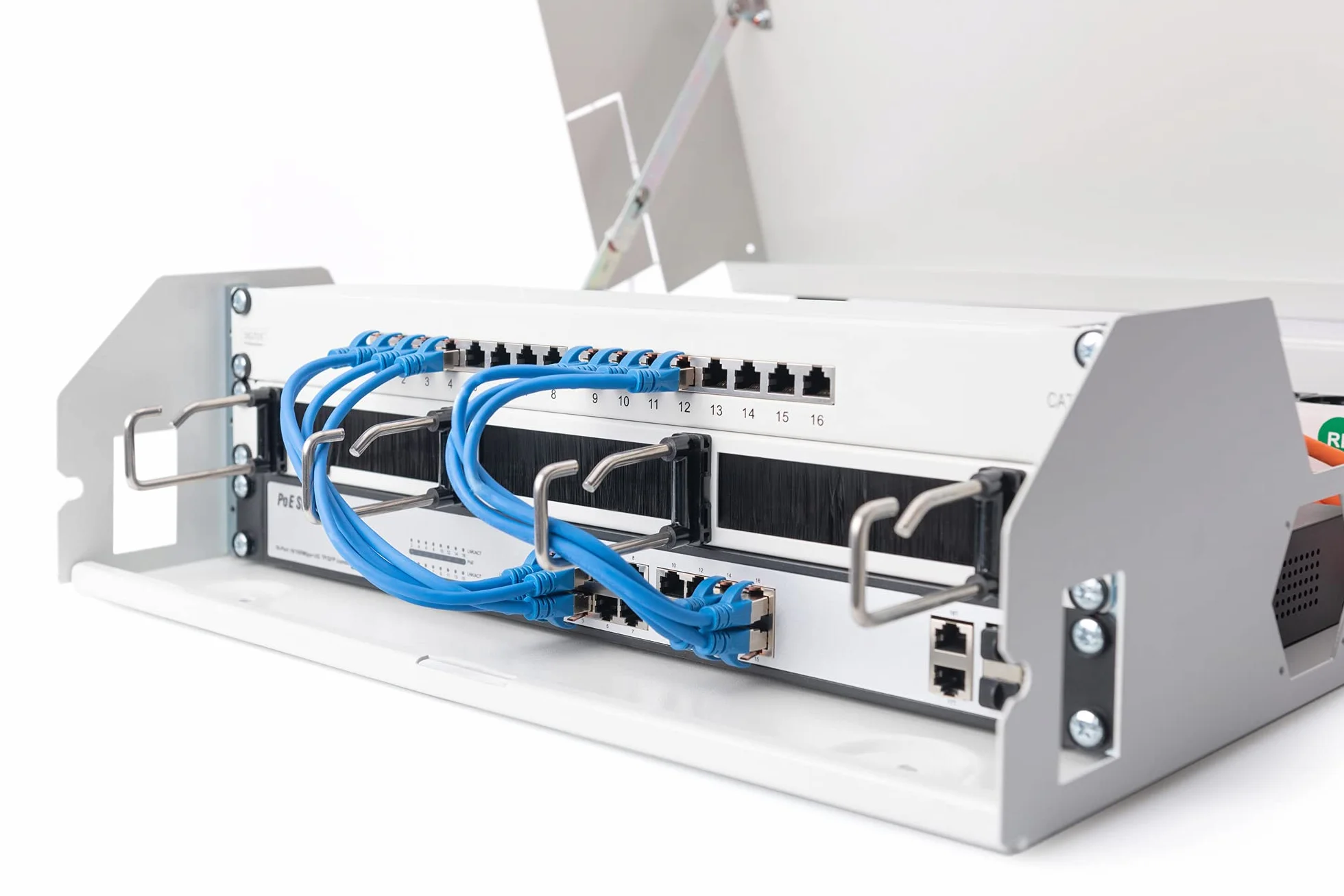 Digitus DN-19 04U-PB étagère 3U Rack monté sur Le Mur Gris