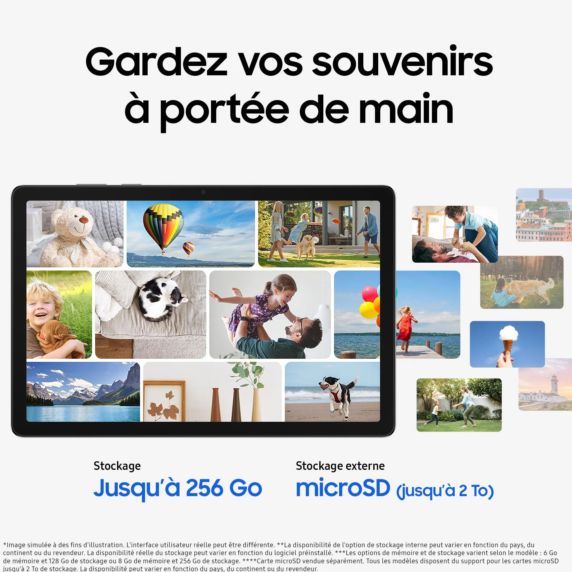 Samsung Galaxy Tab A11+ WiFi 11" 128Go Tablette Android IA Écran 90Hz RAM 6 Go Gris