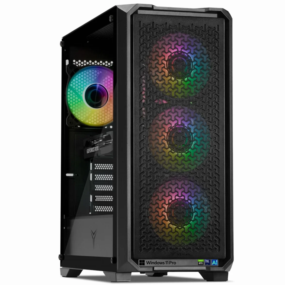 YEYIAN PC Gaming Intel Core Ultra 5 225F 4,9 GHz Nvidia GeForce RTX 5060 8 Go GDDR7 32 Go DDR5 1 To SSD WiFi 6 Win 11 Pro