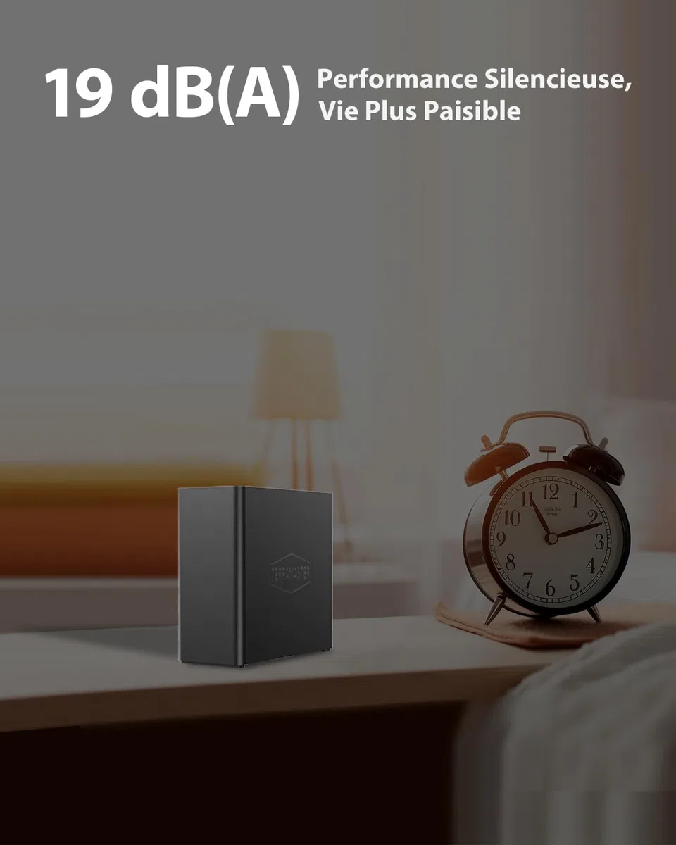 TERRAMASTER F4 SSD NAS Stockage - Serveur NAS 4 Baies Tout SSD, Processeur QuadCore N95, 8GB RAM DDR5, Port 5GbE, 4 Dissipateurs Inclus, Stockage en Réseau Puissant Format Compact (sans Disque)