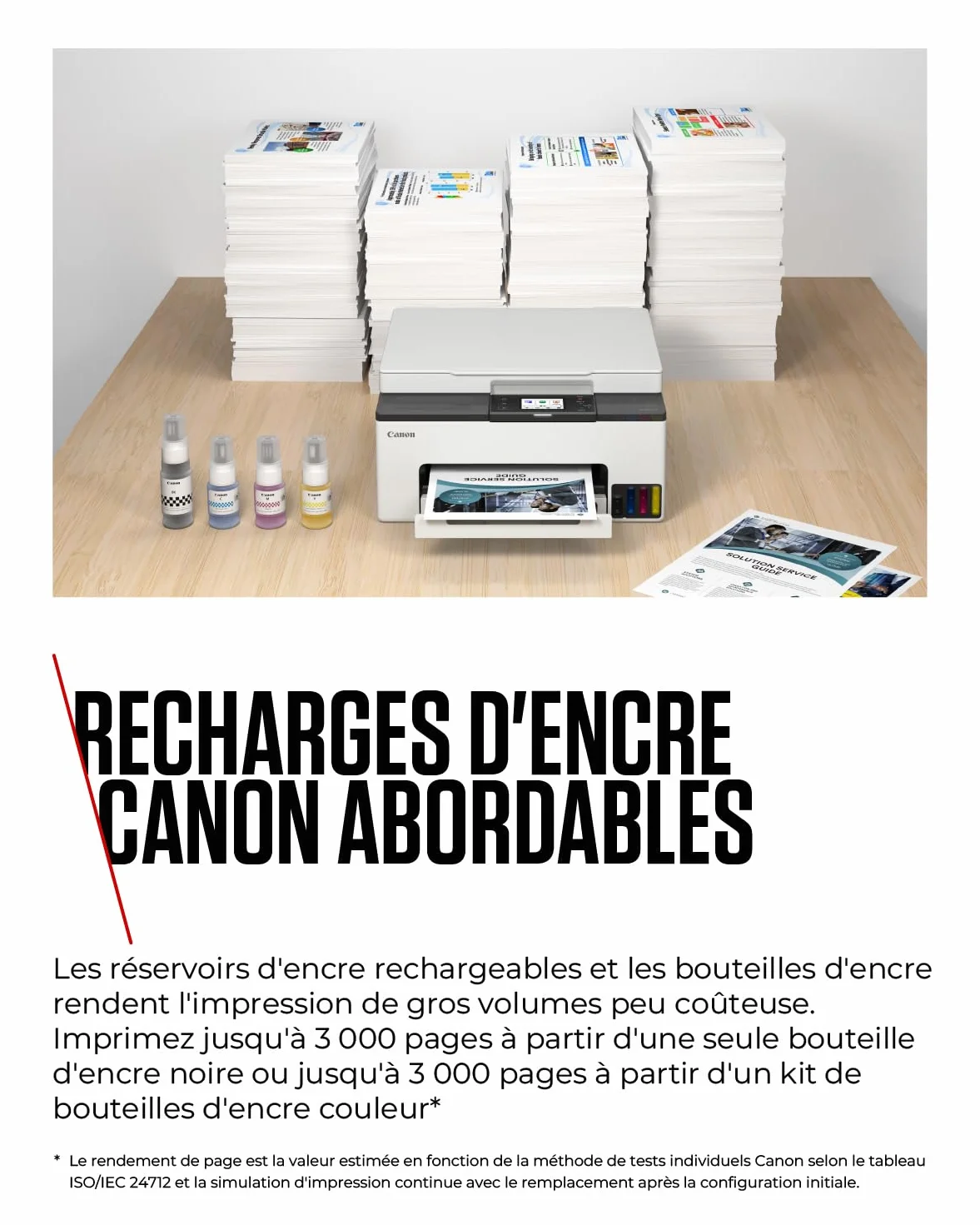 Canon MAXIFY GX1050 Imprimante A4 Couleur Jet d'encre MegaTank Tout-en-Un sans Fil Wi-Fi Ethernet USB