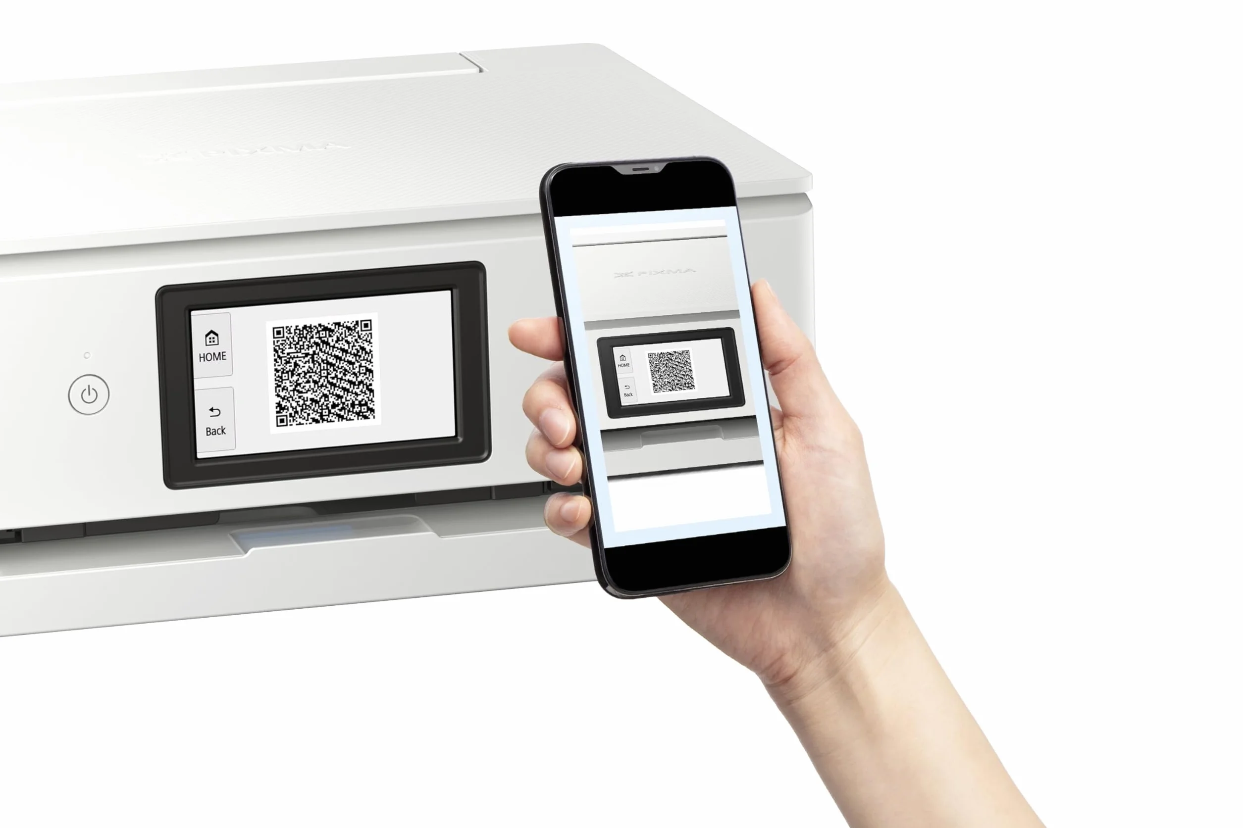 Canon PIXMA TS8751 Imprimante Multifonction Jet d'encre Couleur WiFi Recto-Verso Scanner 6 Cartouches Blanc