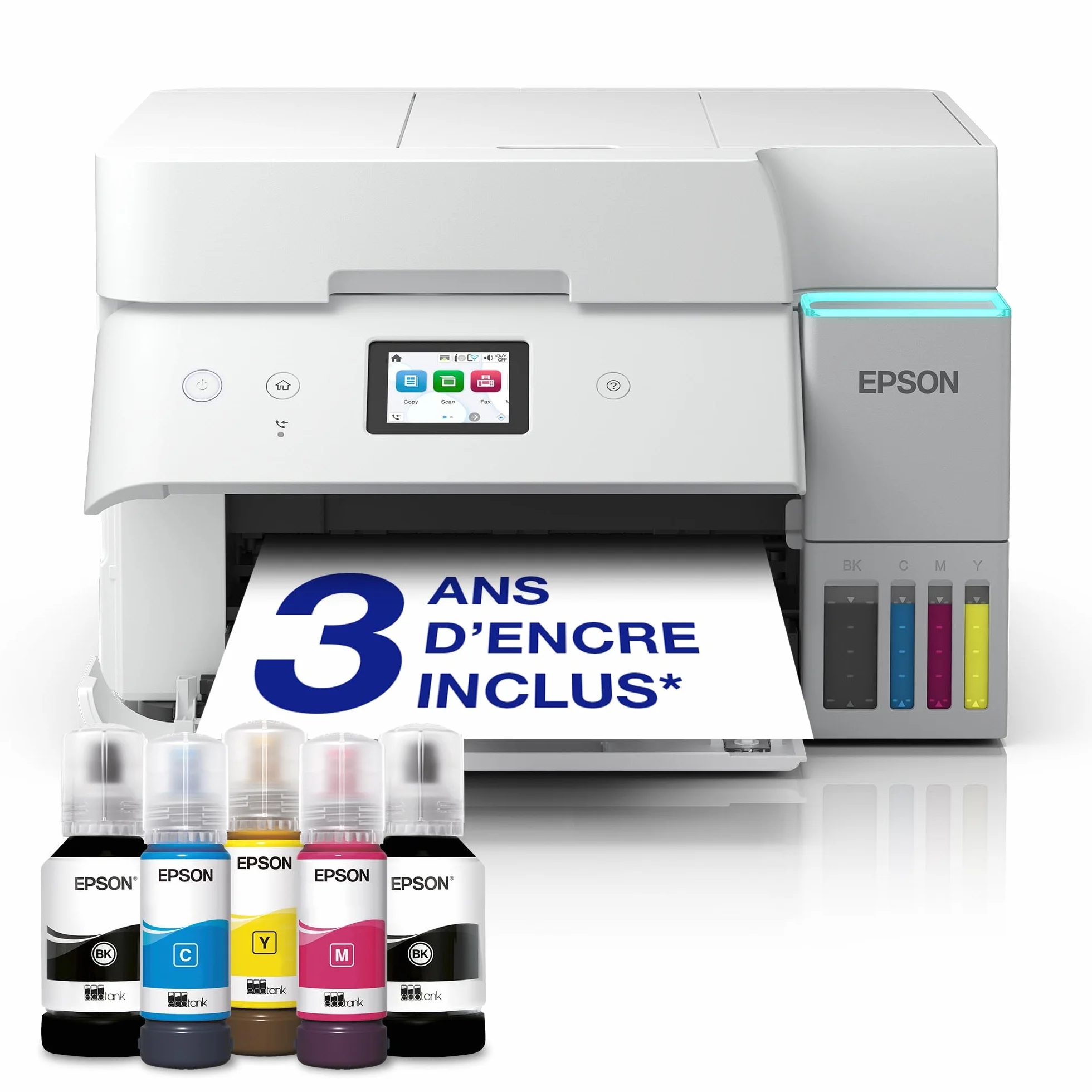 Epson EcoTank ET-4956 Imprimante Multifonction A4 Wi-Fi Ethernet Recto Verso Écran Tactile ADF