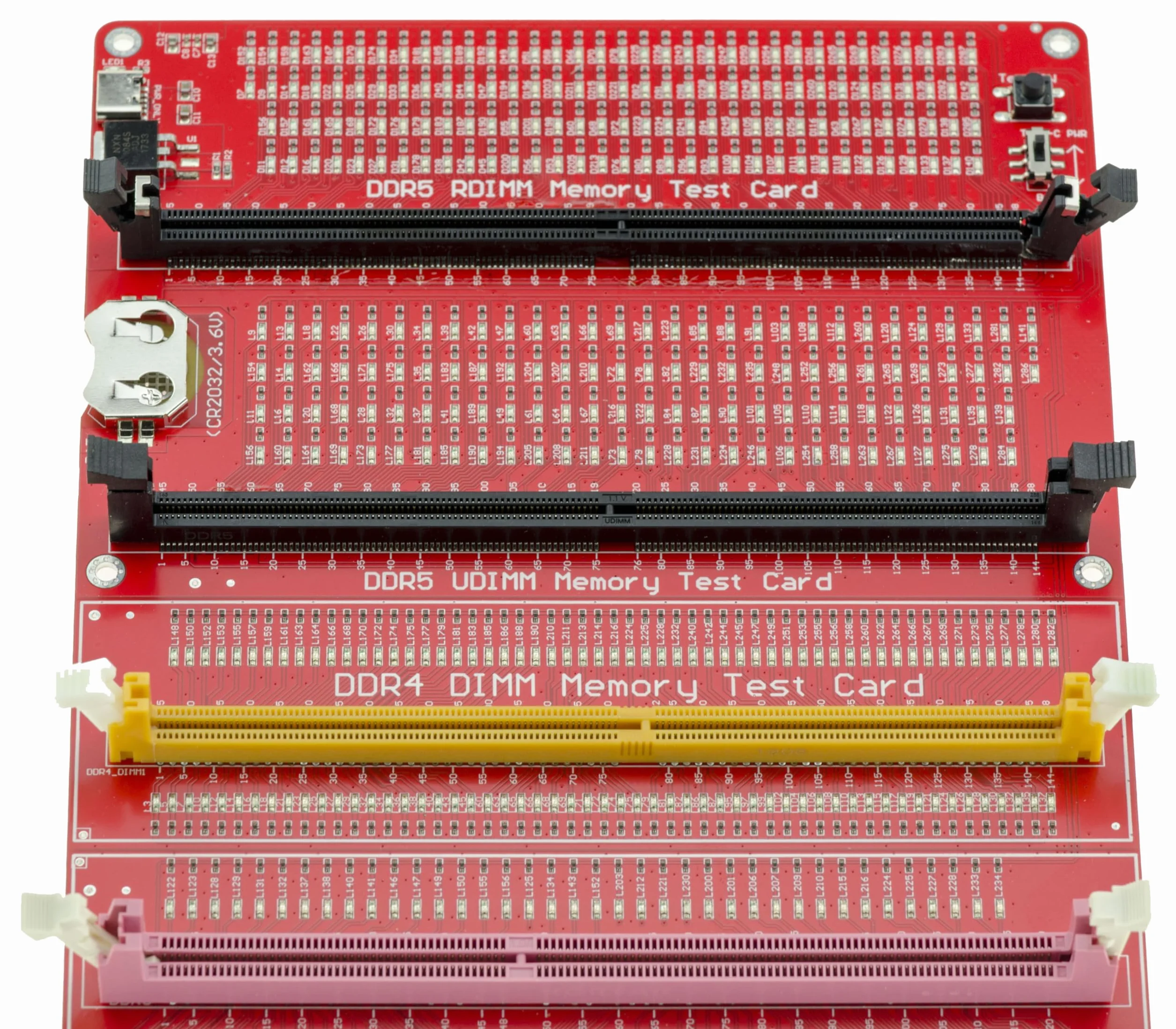 KALEA-INFORMATIQUE Plaque de Test DDR3 DDR4 DDR5 DIMM RDIMM UDIMM