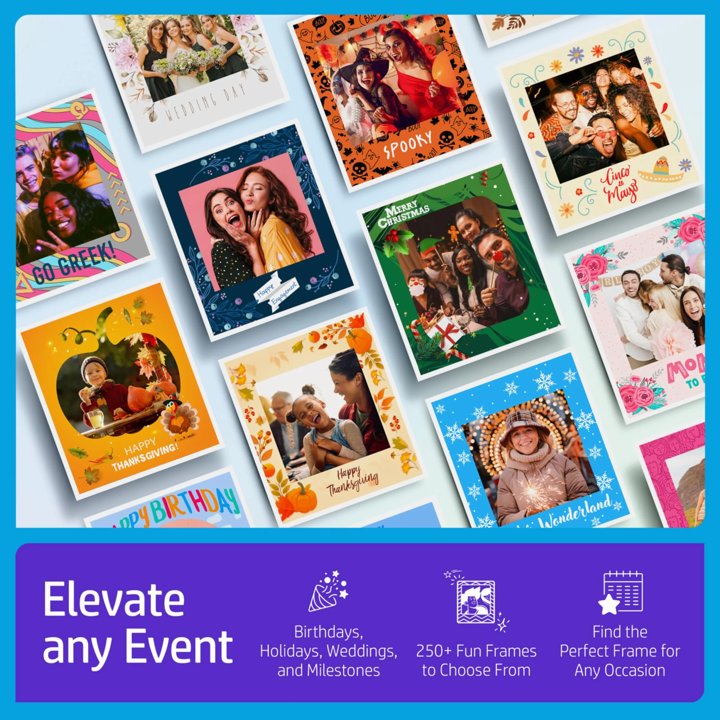 HP Sprocket Photomaton Imprimante Instantanée Couleur Rose Papier Zink 3,5 x 4,25" Autocollant 500 Feuilles