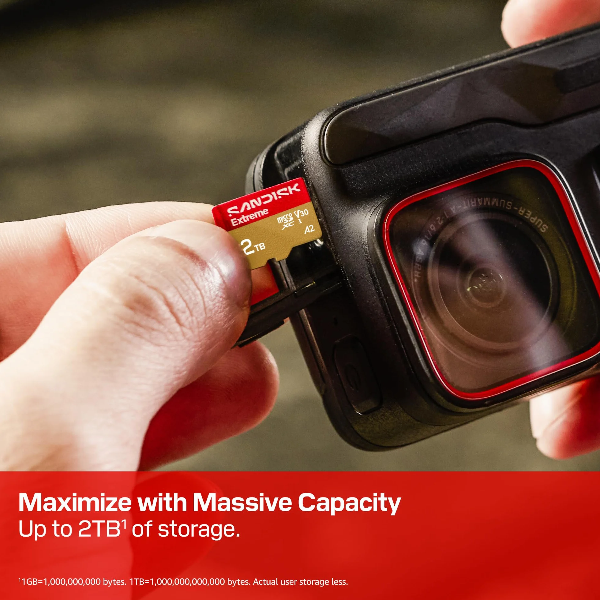 SANDISK Extreme Carte microSDHC UHS-I 256 Go + SD Adapter, 245 Mo/s Lecture, 170 Mo/s Écriture, C10, V30, U3, A2