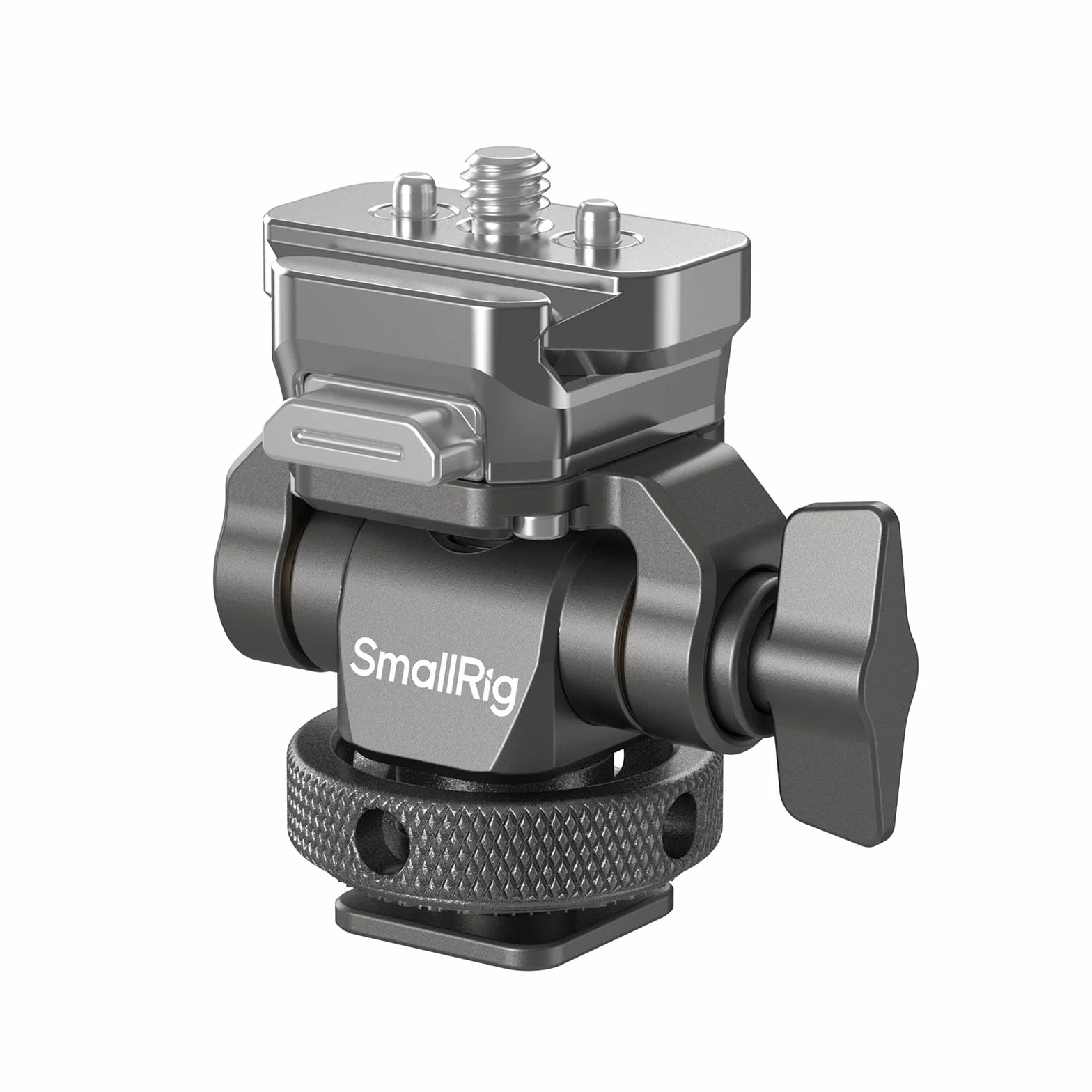 SMALLRIG HawkLock H21 Support de moniteur à dégagement rapide avec griffe froide, pivotant et inclinable réglable
