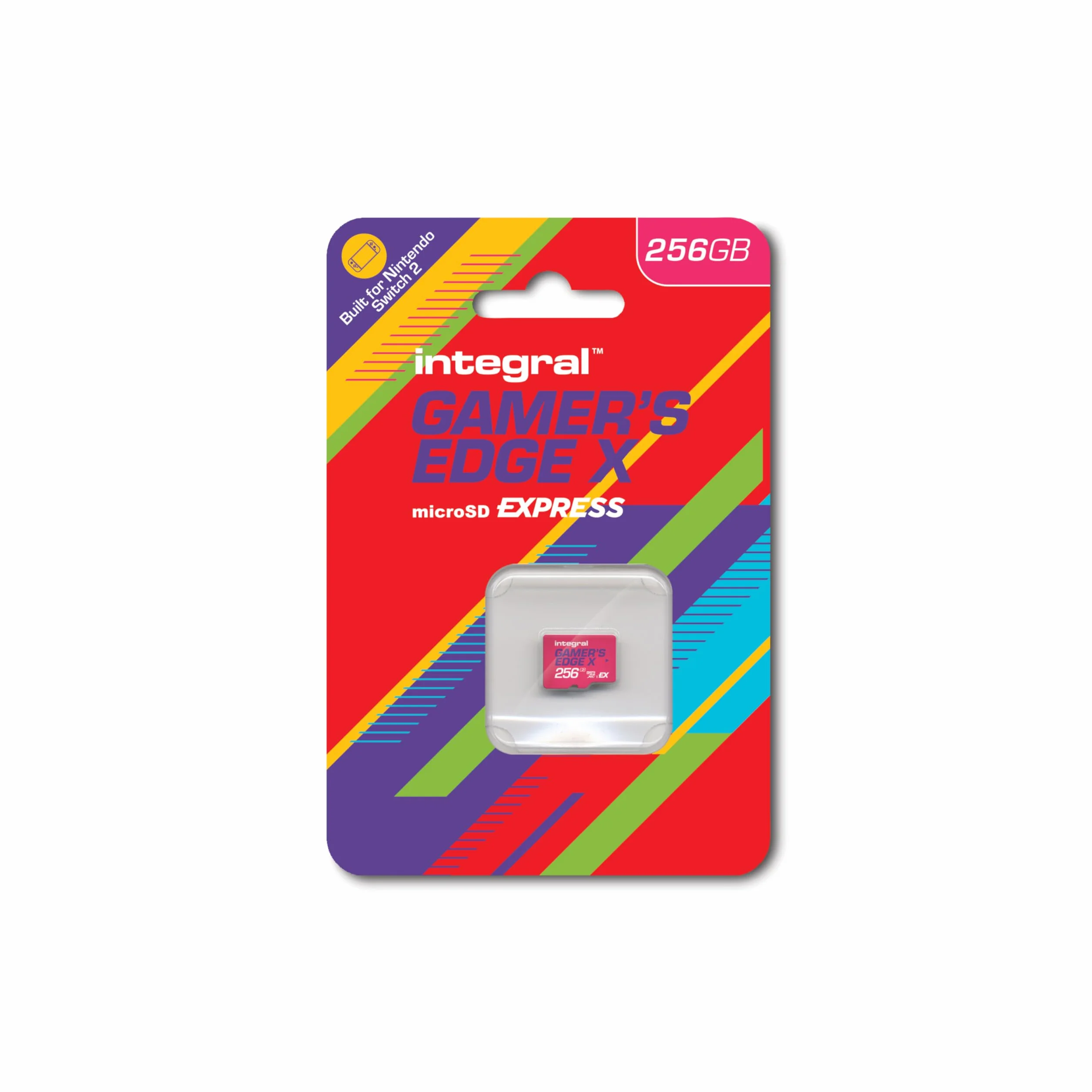 Carte microSD Express Gamer's Edge X 256 Go pour Switch 2, 890 Mo/s Lecture, 750 Mo/s écriture, NVMe, 4K, A1