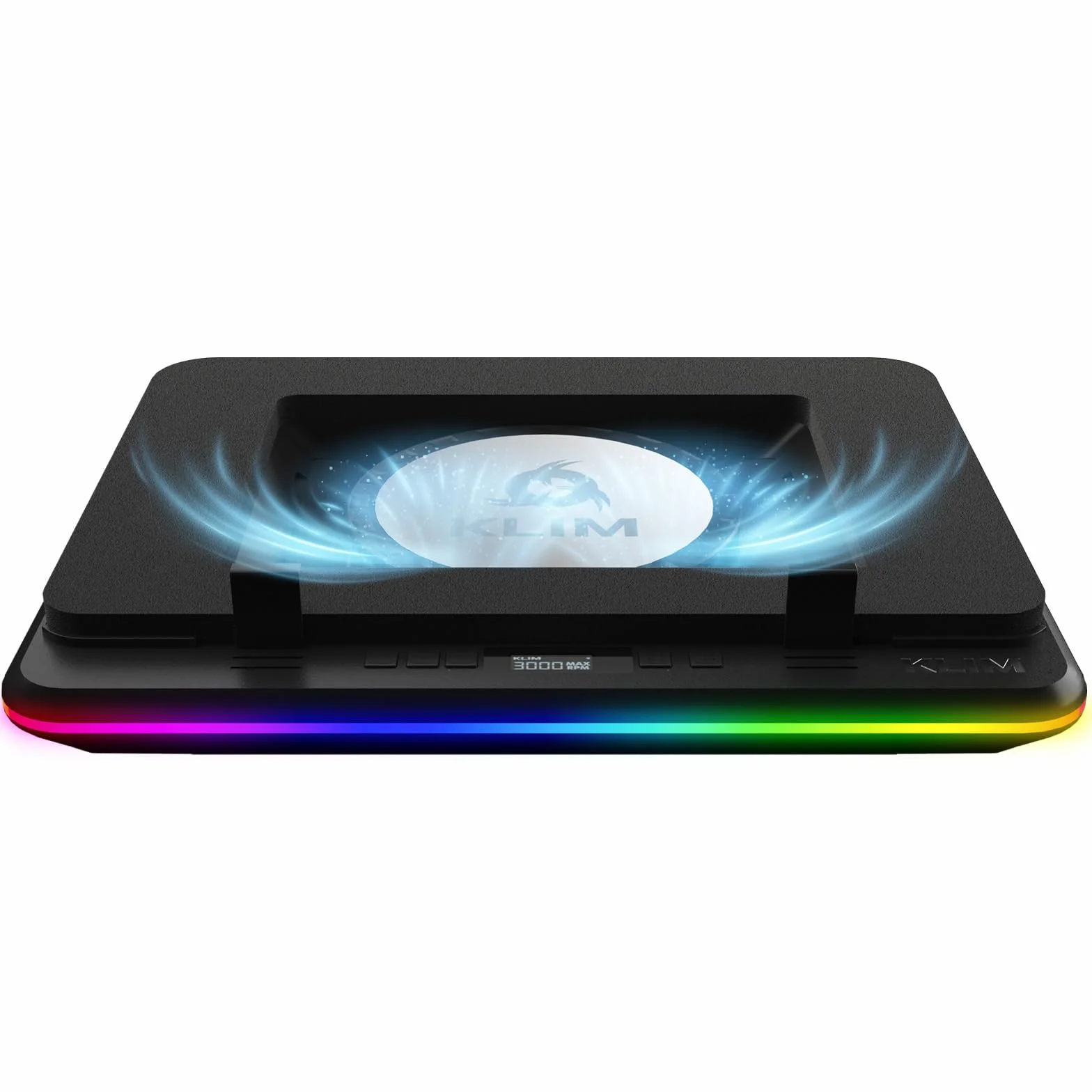 KLIM Turbofrost Max Refroidisseur PC Portable RGB 15.6-17 Pouces Ventilateur XL