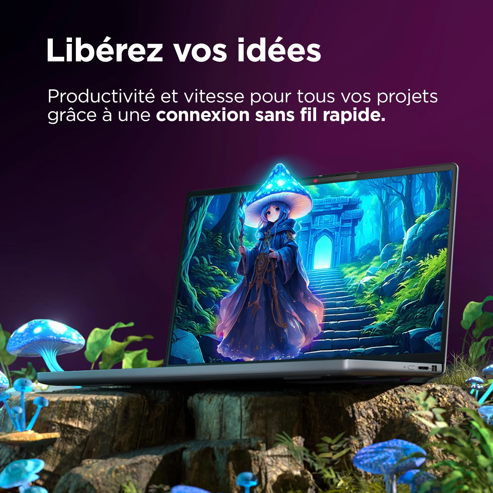 Lenovo IdeaPad Slim 3 14IRH10 Ordinateur Portable 14" WUXGA Intel Core i7-13620H RAM 16Go SSD 512Go Intel UHD Graphics Windows 11 Home Clavier AZERTY Français Gris