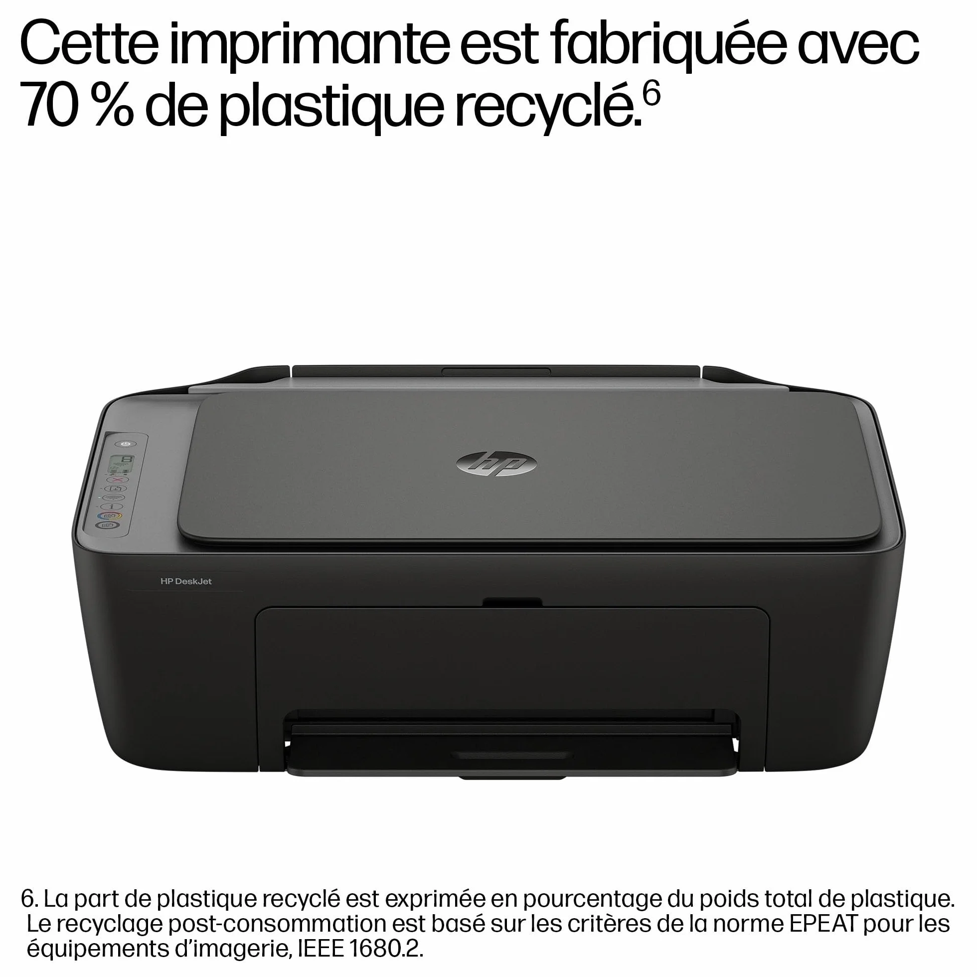 HP DeskJet 2920 Imprimante Multifonction Jet d’Encre A4 Couleur Recto/Verso Manuel 7,5 ppm Wi-Fi Noire