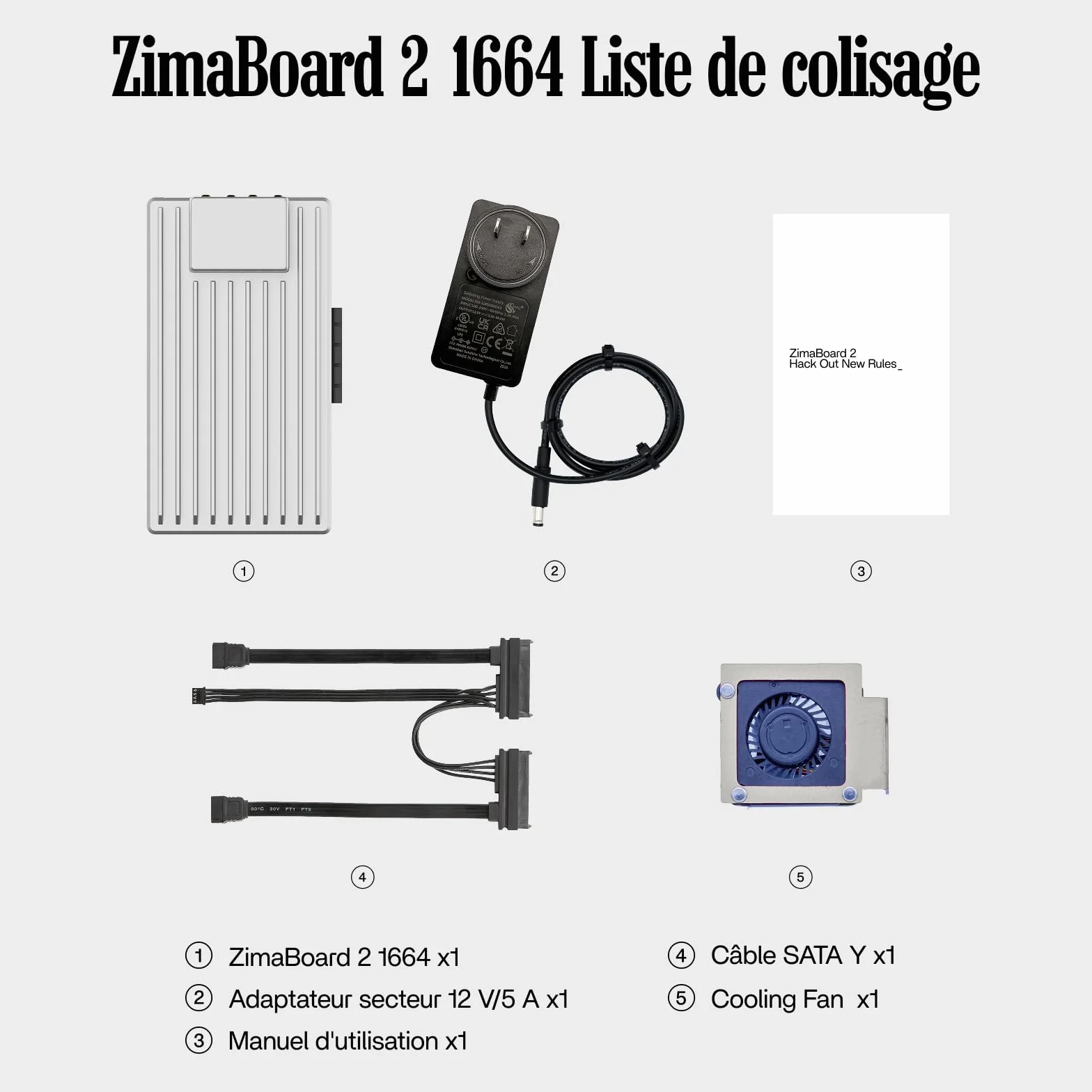 ZimaBoard 2 1664 Serveur Domestique x86 Monocarte Mini NAS Intel N150 Quad-Core 16GB LPDDR5 RAM PCIe 3.0 Double Port LAN 2.5G Barebone Stockage Réseau