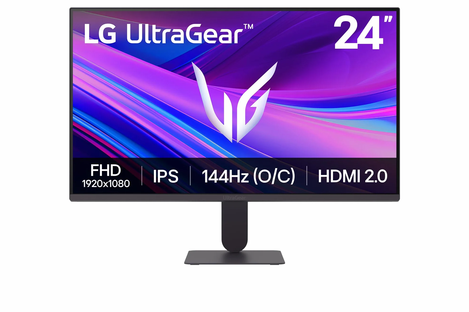 LG Ultragear 24G411A-B.AEU Ecran PC Gaming 24" IPS FHD 1920x1080 144Hz HDR 10 sRGB 99% AMD FreeSync DisplayPort 1.4 HDMI 2.0