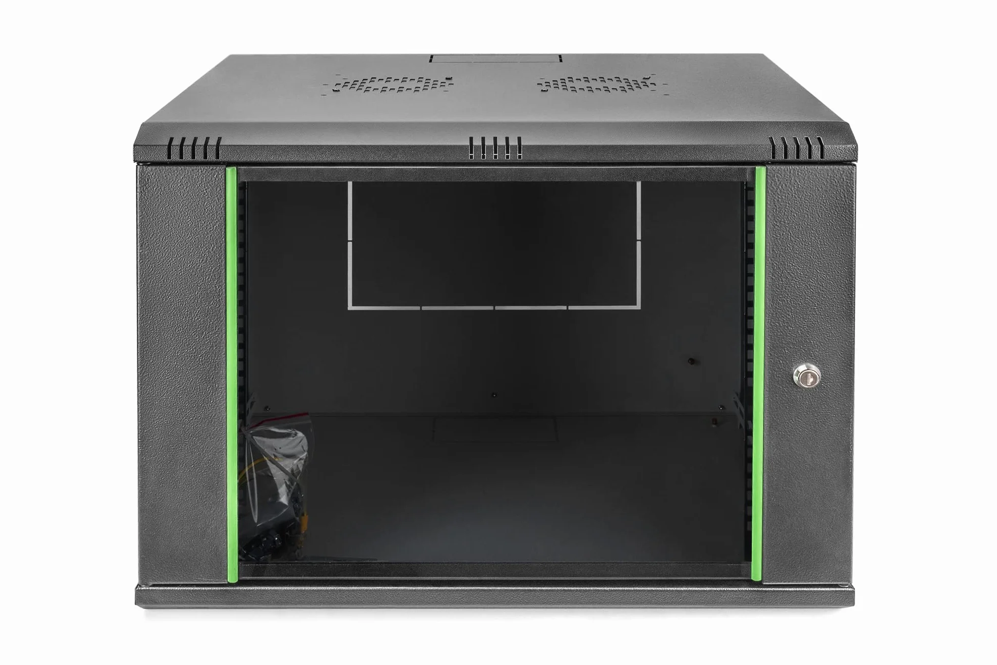 DIGITUS Armoire réseau Rack 19 Pouces 9UH Montage Mural 60kg Noir