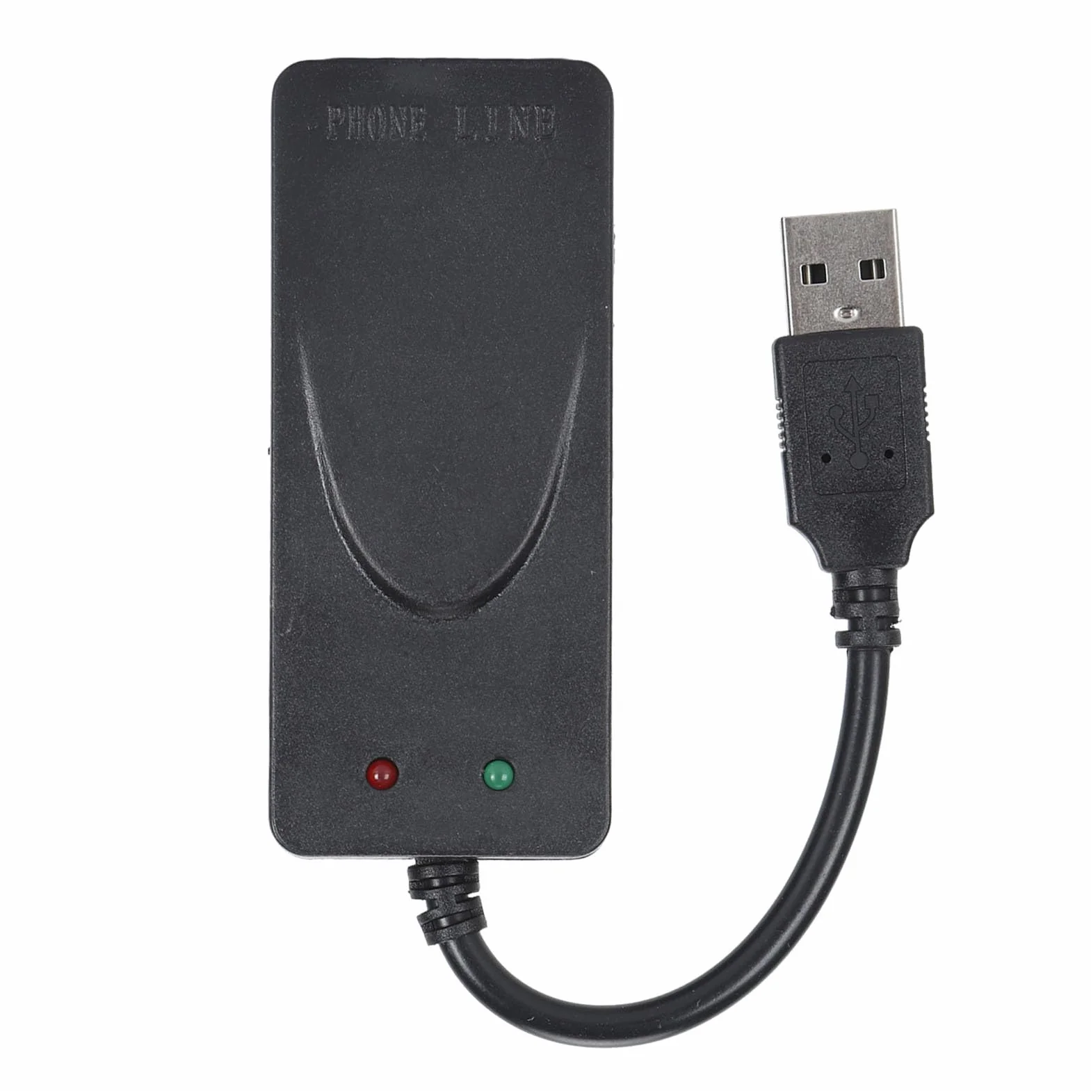 Modem USB 56K Externe avec Deux Ports RJ11 et Identification de L'appelant