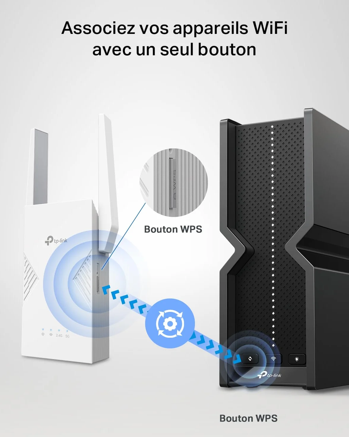 TP-Link Répéteur WiFi 7 Mesh BE3600 Bi-Bande RE235BE, 2.5 Gigabit, MU-MIMO, EasyMesh