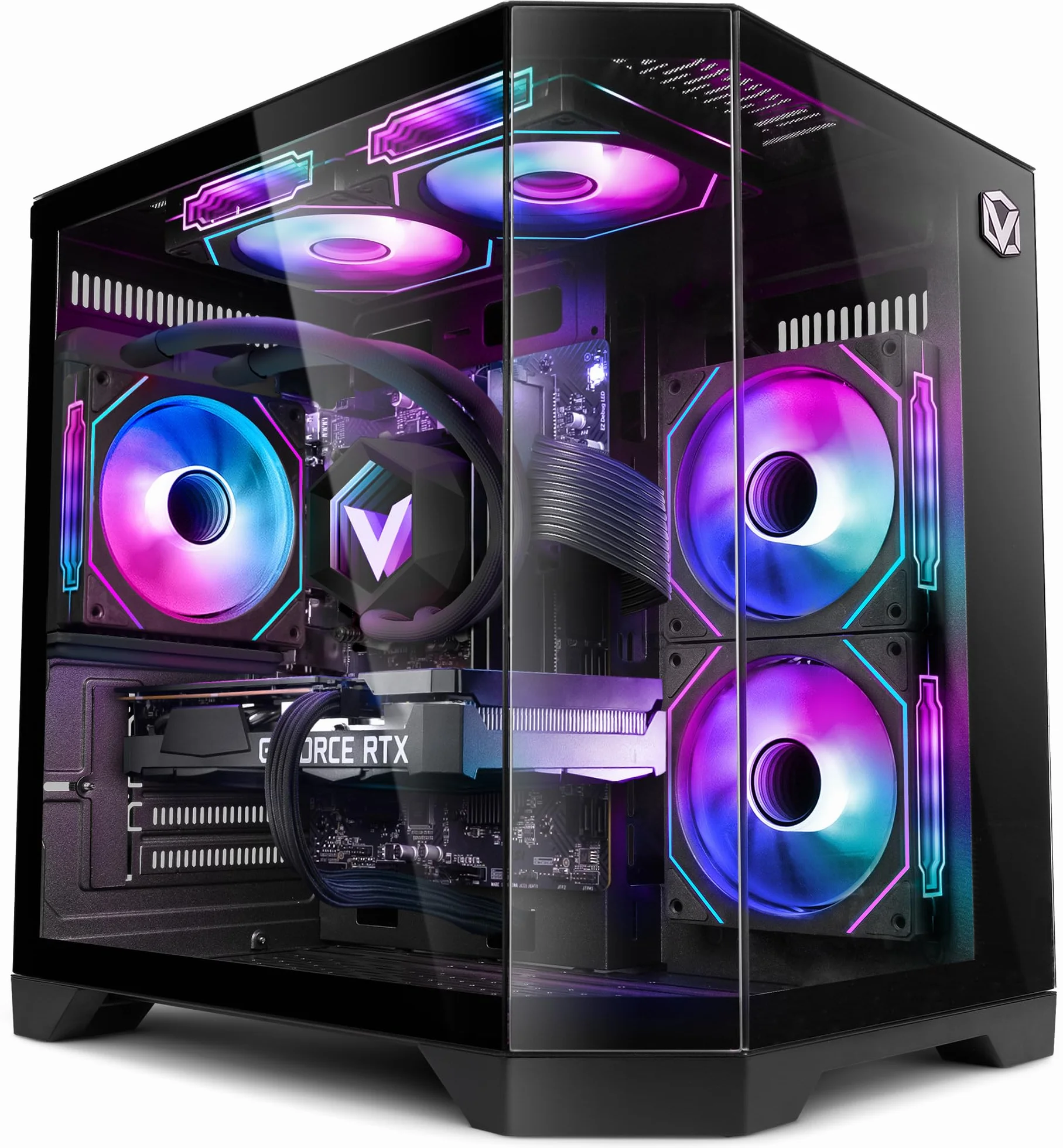 PC Gamer VIBOX IV-760 AMD Ryzen 7 9700X Nvidia RTX 5060 Ti 8 Go 16 Go RAM 1 To SSD Windows 11 WiFi 6 Bluetooth 5.4