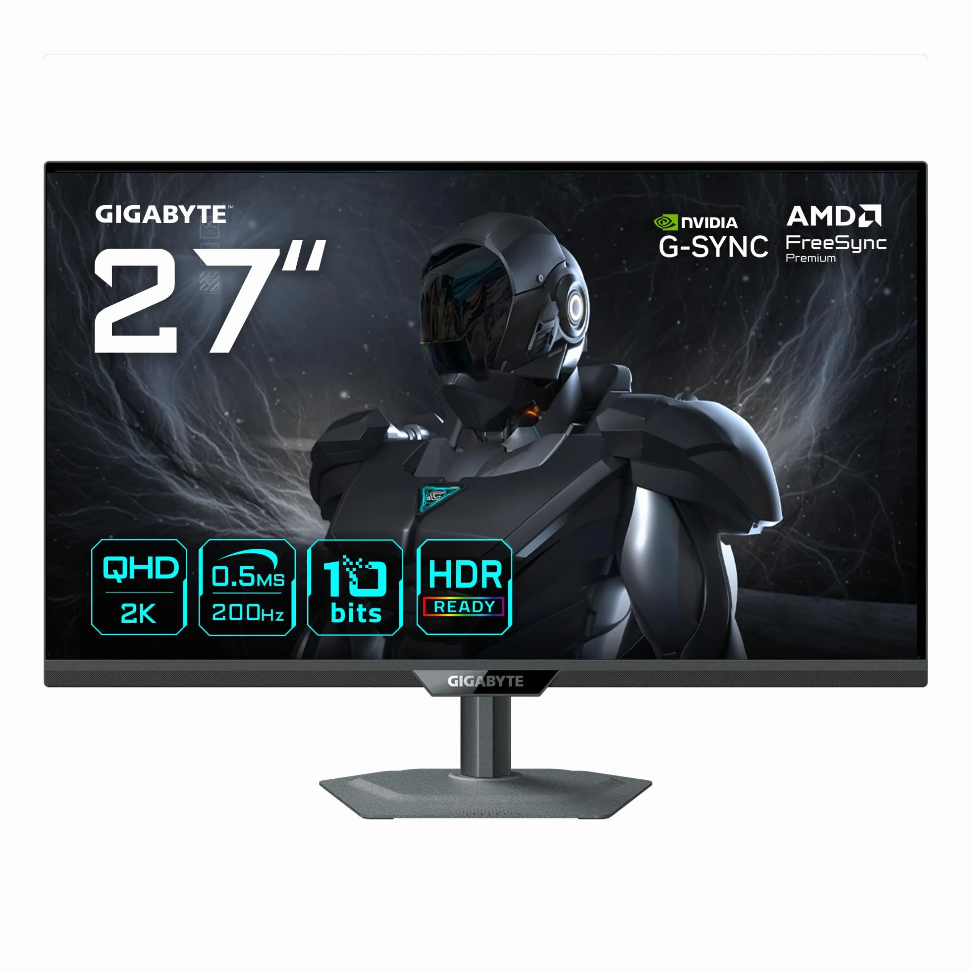 GIGABYTE G27Q20 Moniteur Gaming 27" QHD 200Hz 0.5ms G-Sync Compatible FreeSync Premium HDR10