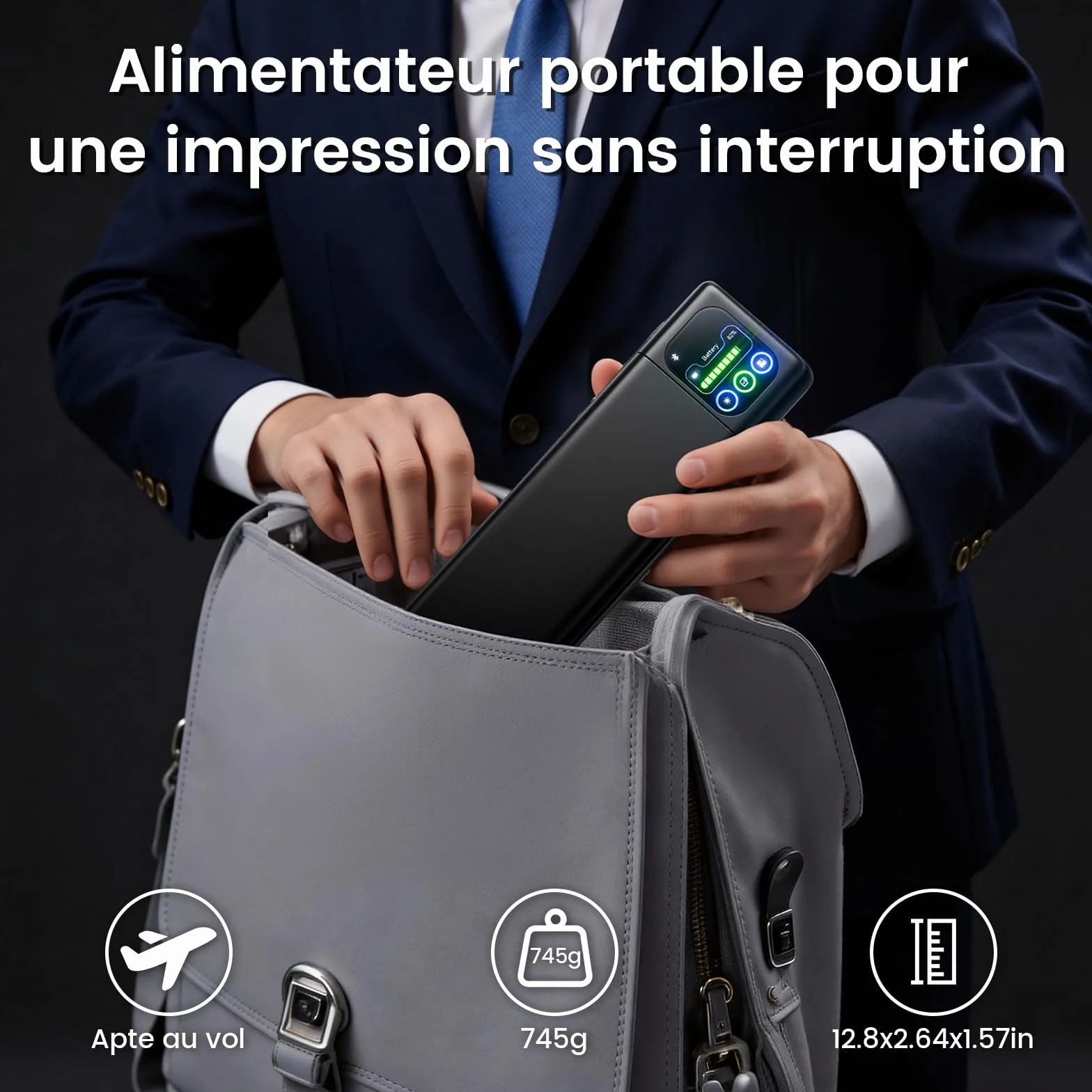 Phomemo M08D Imprimante Thermique Portable A4 Bluetooth sans Fil Écran Tactile