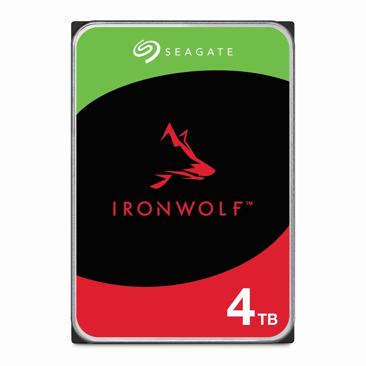Seagate IronWolf 4To Disque dur interne NAS HDD 3.5 Pouces SATA 6Goit/s 5400 tr/min 64 Mo Cache pour RAID