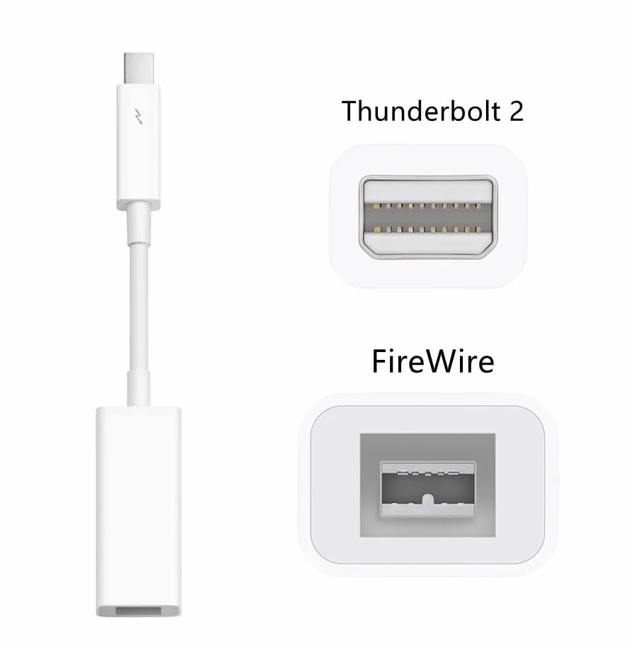 Adaptateur Thunderbolt 2 vers FireWire 800 Fire 1394B pour Mac