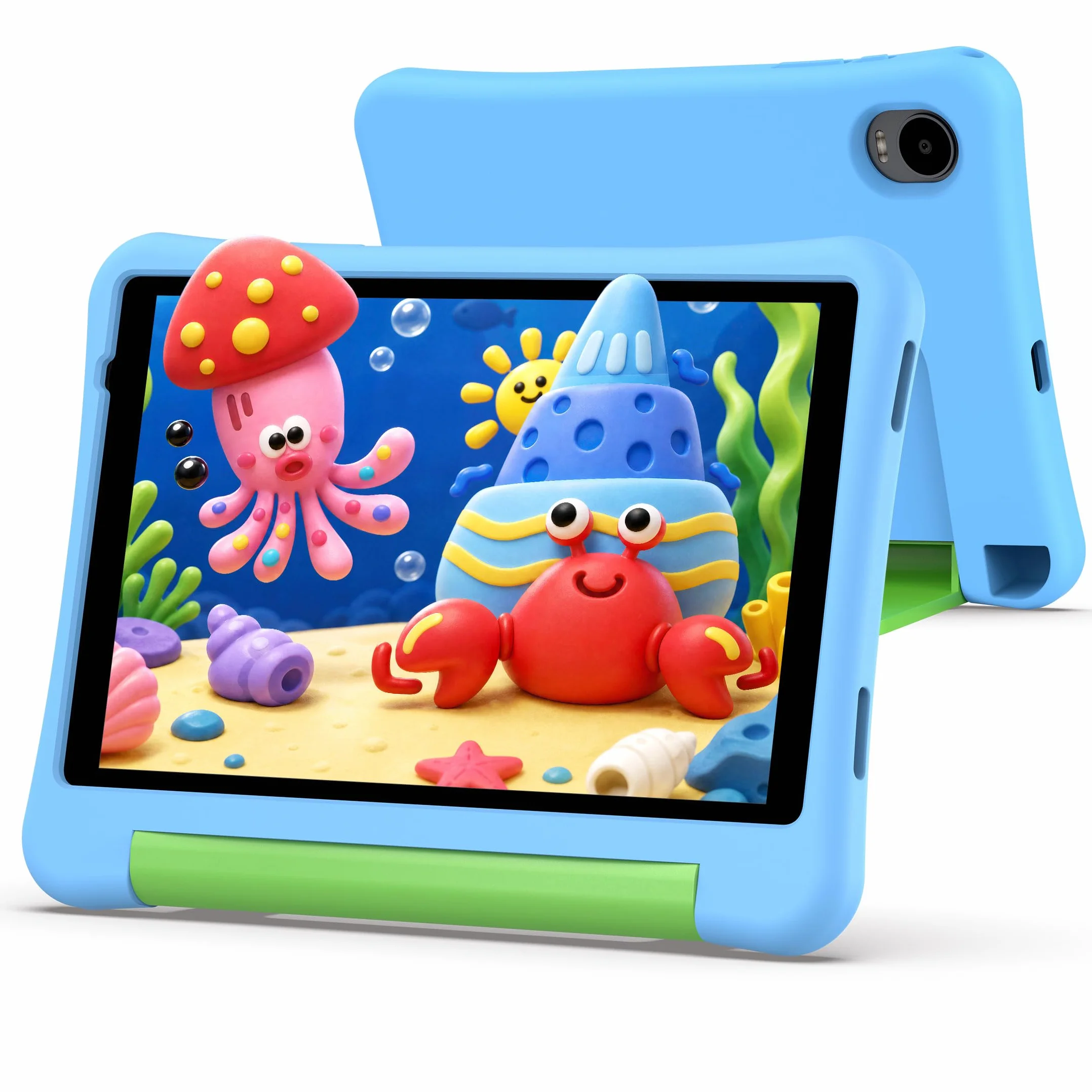 ALLDOCUBE Tablette Enfants 8 Pouces Android 15 Éducative T310 32Go ROM 5000mAh WiFi Coque Antichocs Bleu