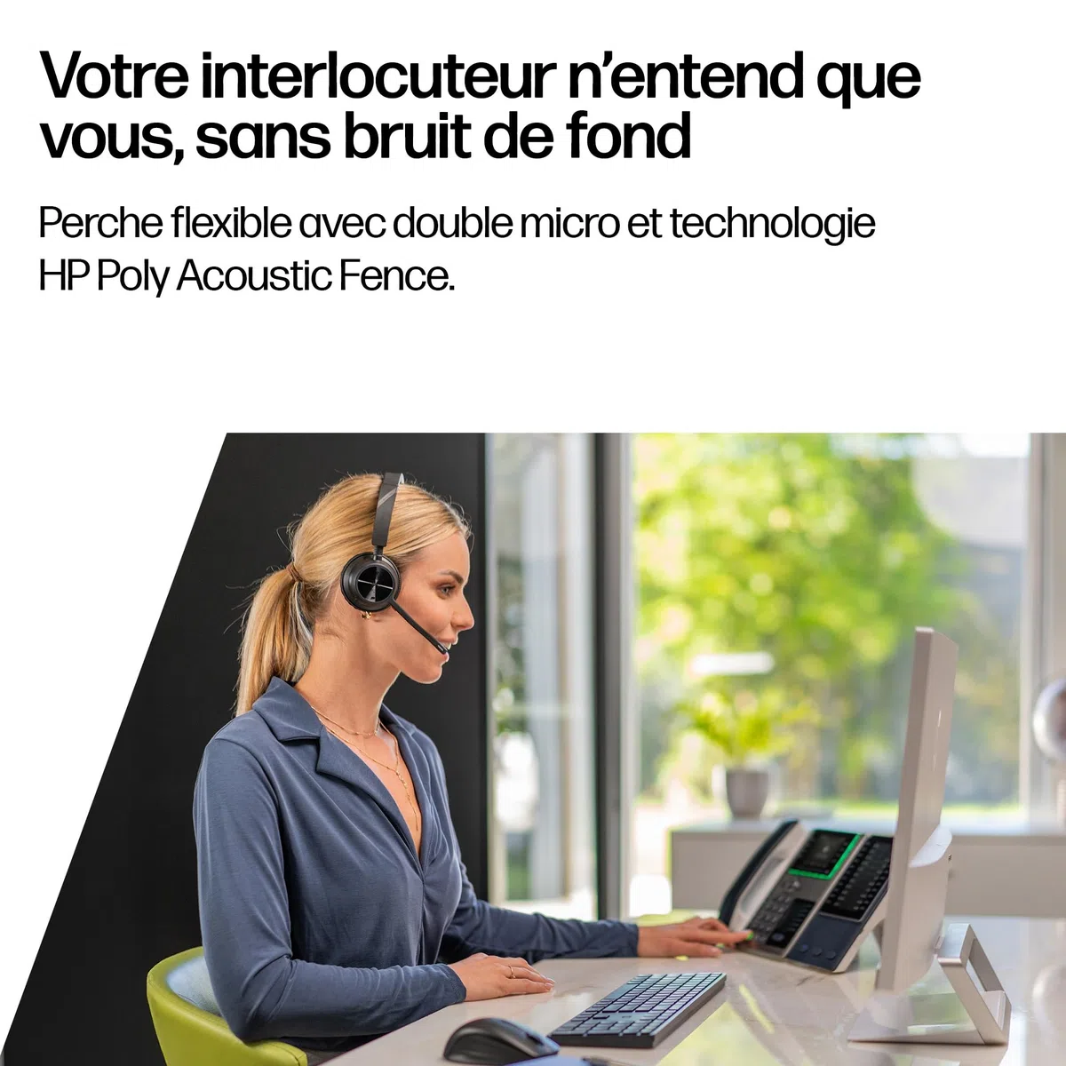 Micro-casque sans fil Poly Voyager 4310 UC et socle de chargement - Micro-casque Bluetooth monaural avec perche de microphone antibruit - Connexion à un PC/Mac/Téléphone portable - Teams (certifié)