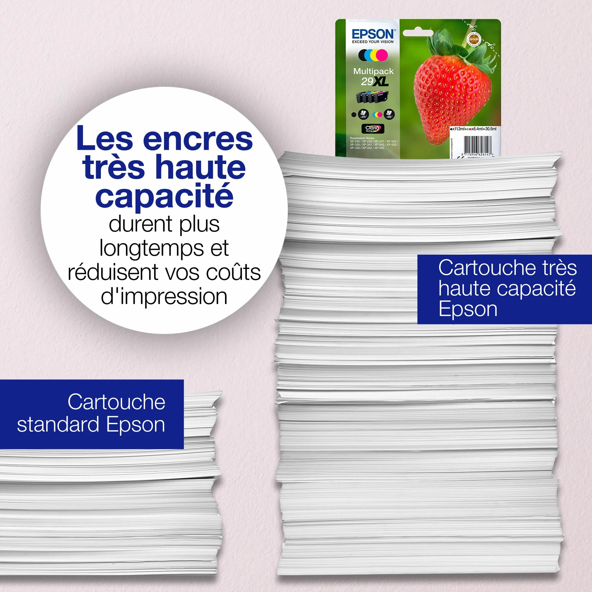 Epson 29 Strawberry Genuine Multipack 4-Colours Claria Home Ink Cartridges